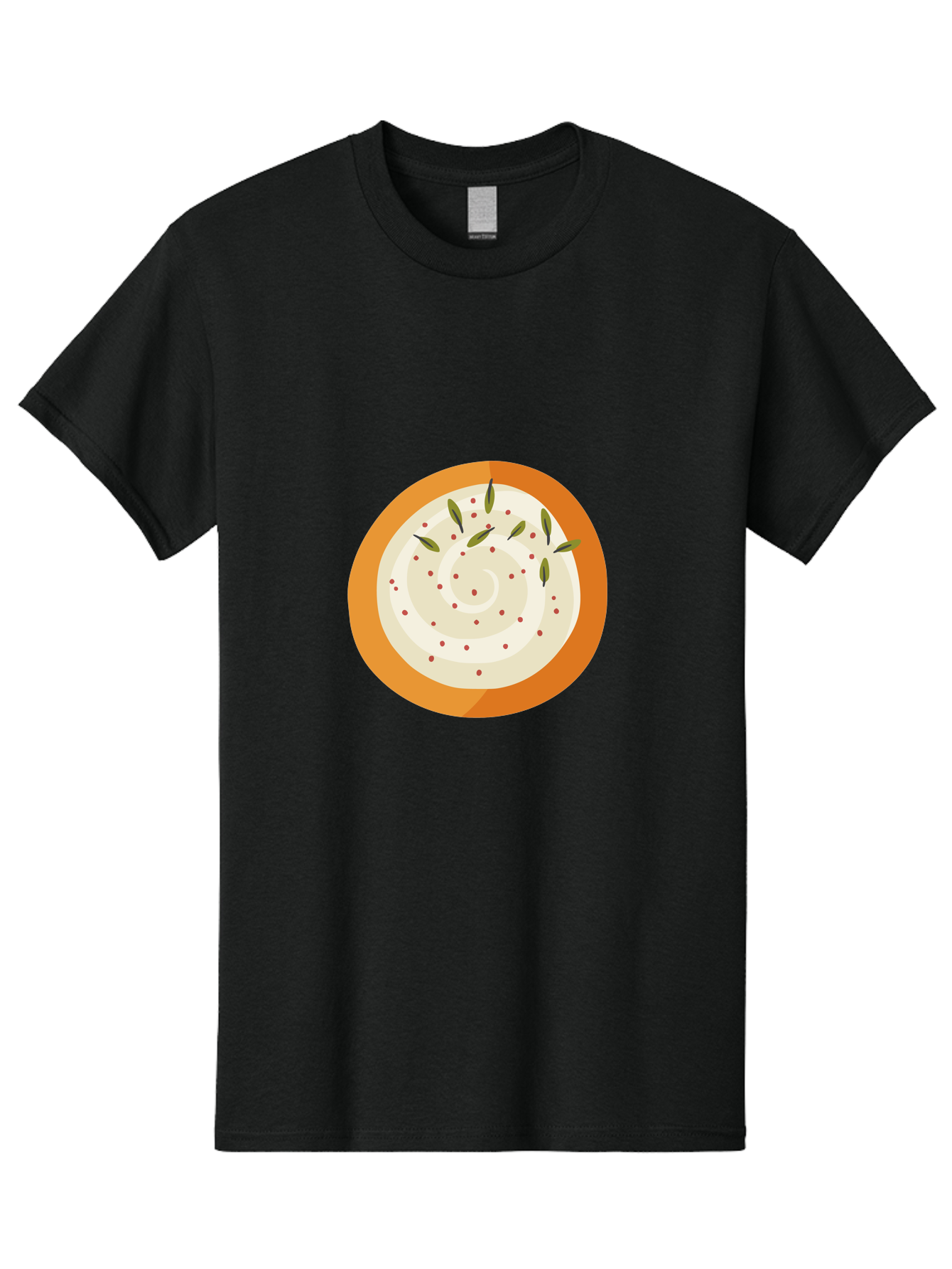 Dip-With-Herbs Men'S Graphic Tee, 100% Cotton, Comfortable Casual Summer Wear, Machine Washable, Creamy Dip, Bowl Of Dip, Herby Flavors, Spicy Kick, Appetizing Snack, Tasty Treat, Delicious Dip, Snack Time, Flavorful Dip Aad696