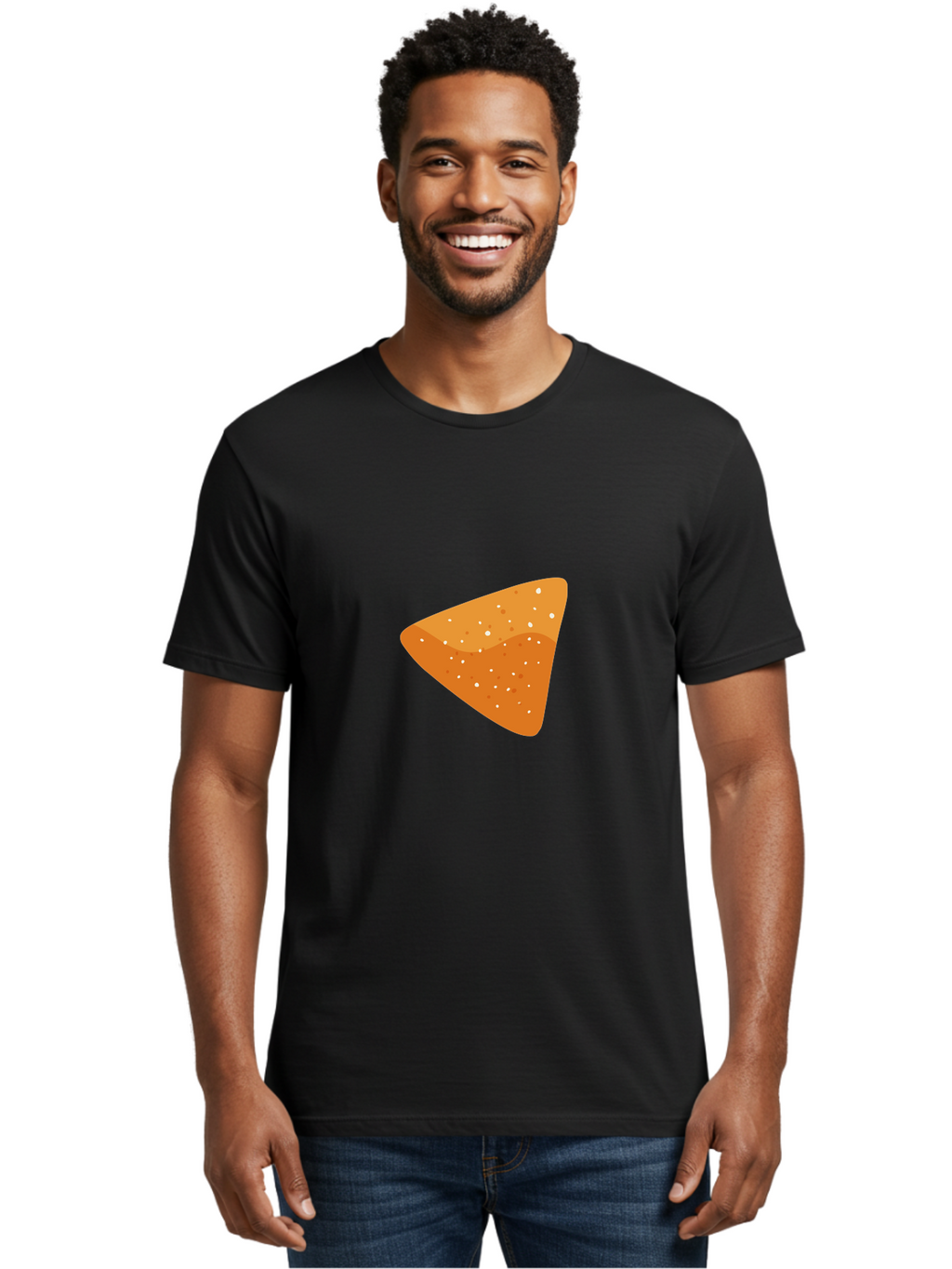 Dorito Men'S Graphic Tee, 100% Cotton, Comfortable Casual Summer Wear, Machine Washable, Triangular Chip, Crunchy Snack, Flavorful Treat, Seasoned Delight, Dorito, Delicious Munchies, Tasty Nibbles, Savory Flavor Aad698