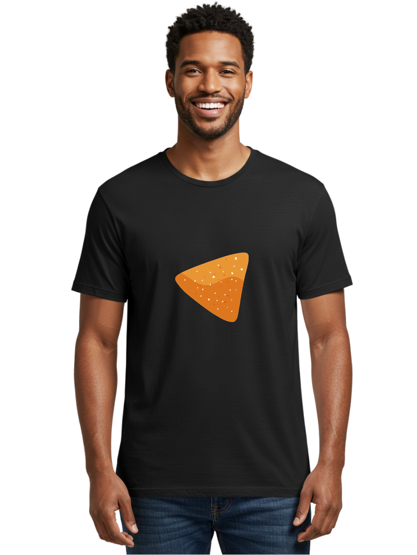 Dorito Men'S Graphic Tee, 100% Cotton, Comfortable Casual Summer Wear, Machine Washable, Triangular Chip, Crunchy Snack, Flavorful Treat, Seasoned Delight, Dorito, Delicious Munchies, Tasty Nibbles, Savory Flavor Aad698