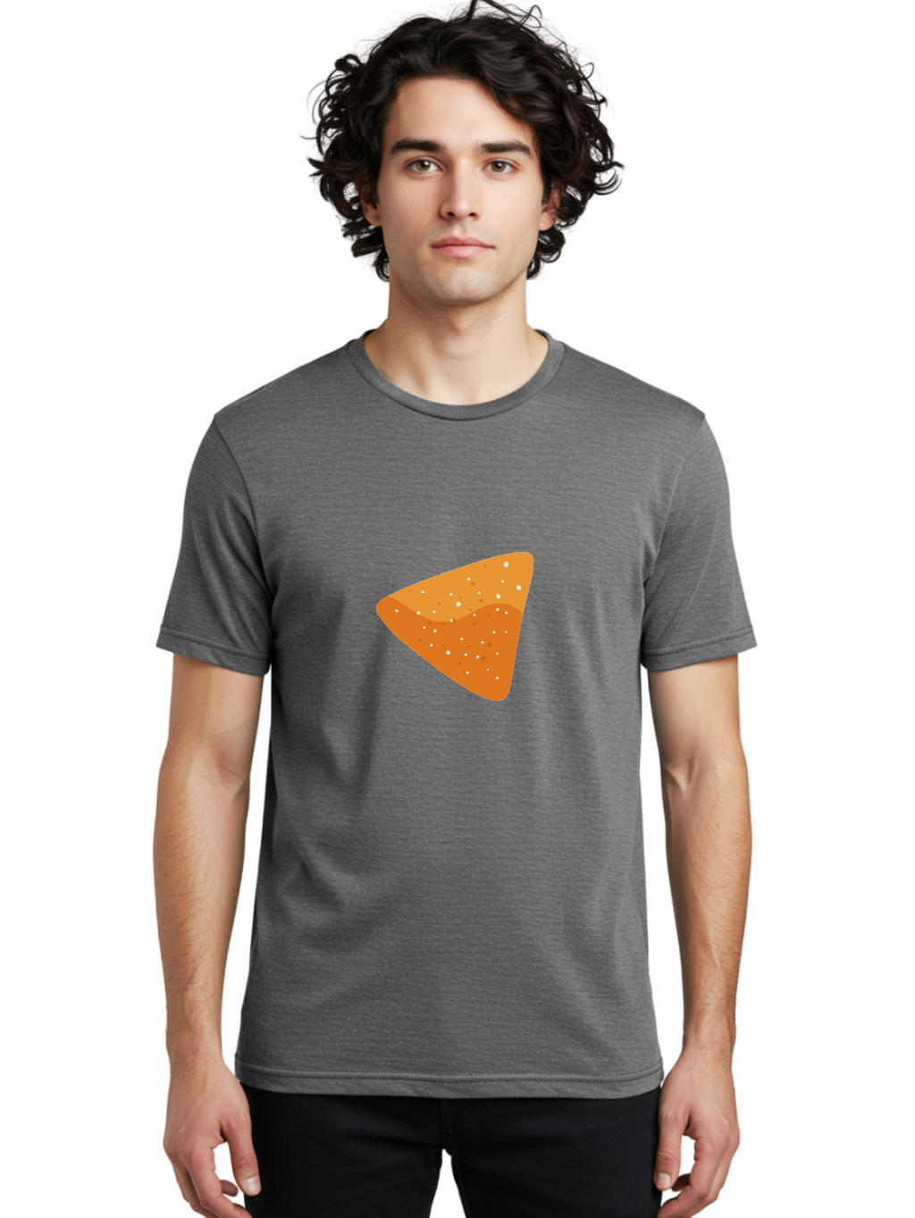 Dorito Men'S Graphic Tee, 100% Cotton, Comfortable Casual Summer Wear, Machine Washable, Triangular Chip, Crunchy Snack, Flavorful Treat, Seasoned Delight, Dorito, Delicious Munchies, Tasty Nibbles, Savory Flavor Aad698