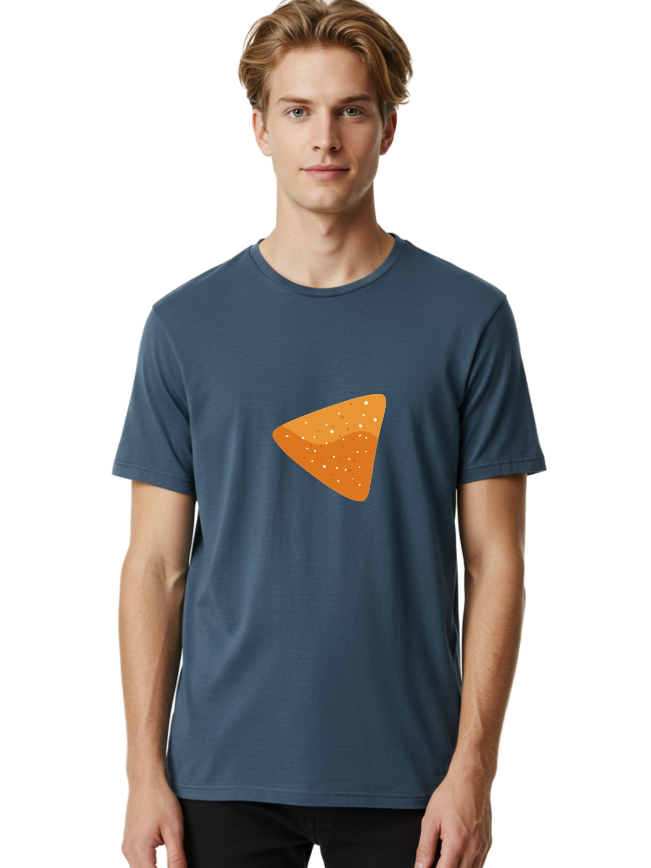 Dorito Men'S Graphic Tee, 100% Cotton, Comfortable Casual Summer Wear, Machine Washable, Triangular Chip, Crunchy Snack, Flavorful Treat, Seasoned Delight, Dorito, Delicious Munchies, Tasty Nibbles, Savory Flavor Aad698