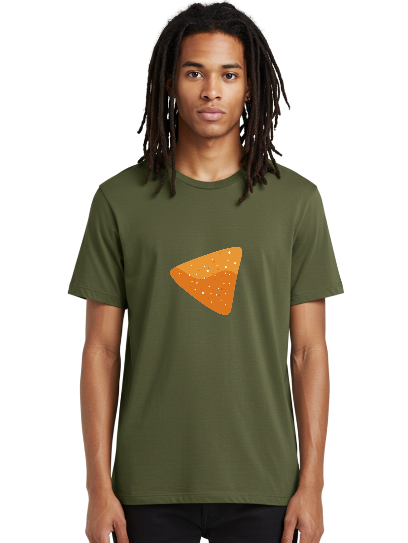 Dorito Men'S Graphic Tee, 100% Cotton, Comfortable Casual Summer Wear, Machine Washable, Triangular Chip, Crunchy Snack, Flavorful Treat, Seasoned Delight, Dorito, Delicious Munchies, Tasty Nibbles, Savory Flavor Aad698
