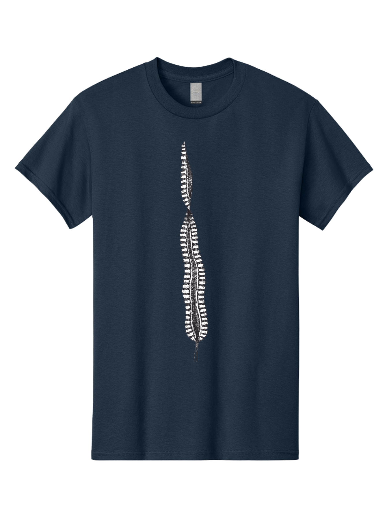 Feather-Silhouette Men'S Graphic Tee, 100% Cotton, Comfortable Casual Summer Wear, Machine Washable, Centipede, Black And White Illustration, Arthropod, Insect, Many Legs, Segmented Body, Detailed Drawing, Graphic Art, Insect Anatomy Aad700