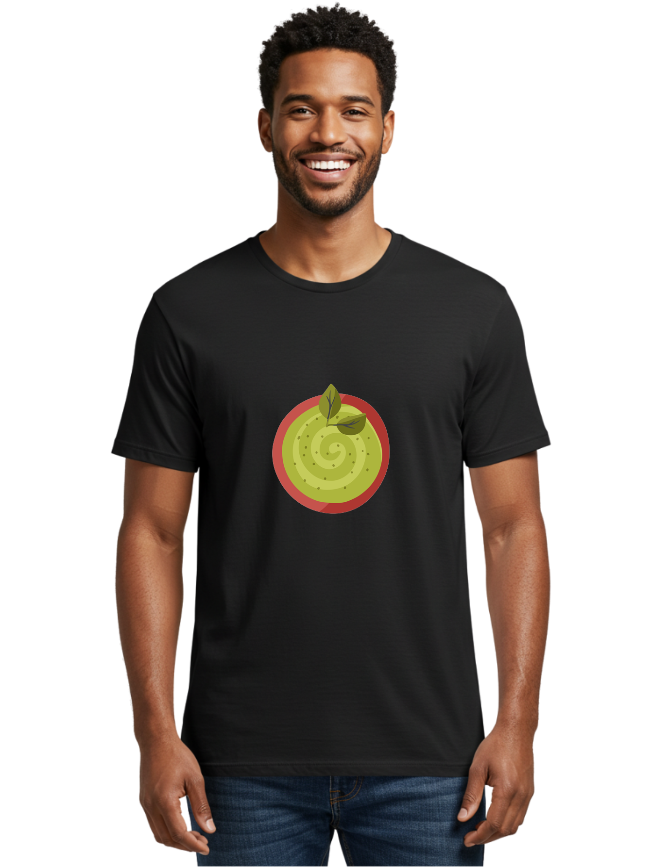 Guacamole-Dip Men'S Graphic Tee, 100% Cotton, Comfortable Casual Summer Wear, Machine Washable, Guacamole Dip, Avocado Spread, Healthy Snack, Green Dip, Tasty Treat, Delicious Dip, Snack Time, Foodie, Dip Recipe, Creamy Guacamole Aad703