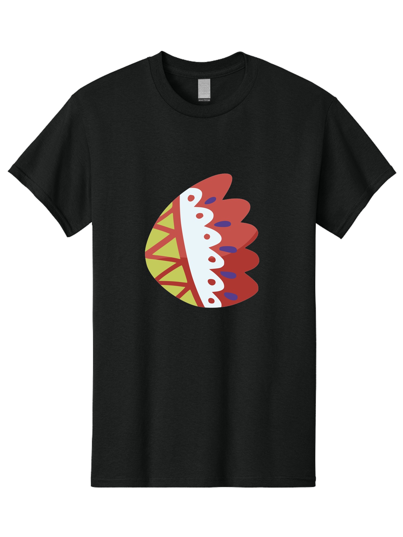 Headdress-Feather Men'S Graphic Tee, 100% Cotton, Comfortable Casual Summer Wear, Machine Washable, Stylish Footwear, Athletic Shoe, Sneaker Design, Colorful Patterns, Sporty Vibe, Modern Fashion, Comfortable Shoes Aad704