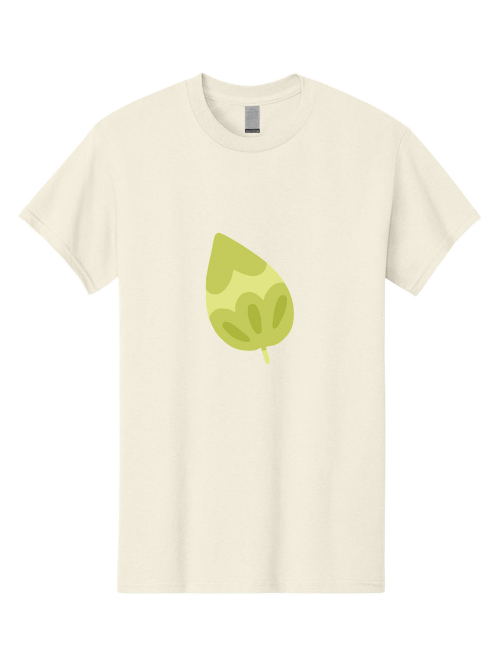 Leaf-4 Men'S Graphic Tee, 100% Cotton, Comfortable Casual Summer Wear, Machine Washable, Turnip Graphics, Cartoon Leaf, Yellow Leaf, Leaf Illustration, Simple Design, Digital Art, Minimalist Style, Leaf Pattern Aad712