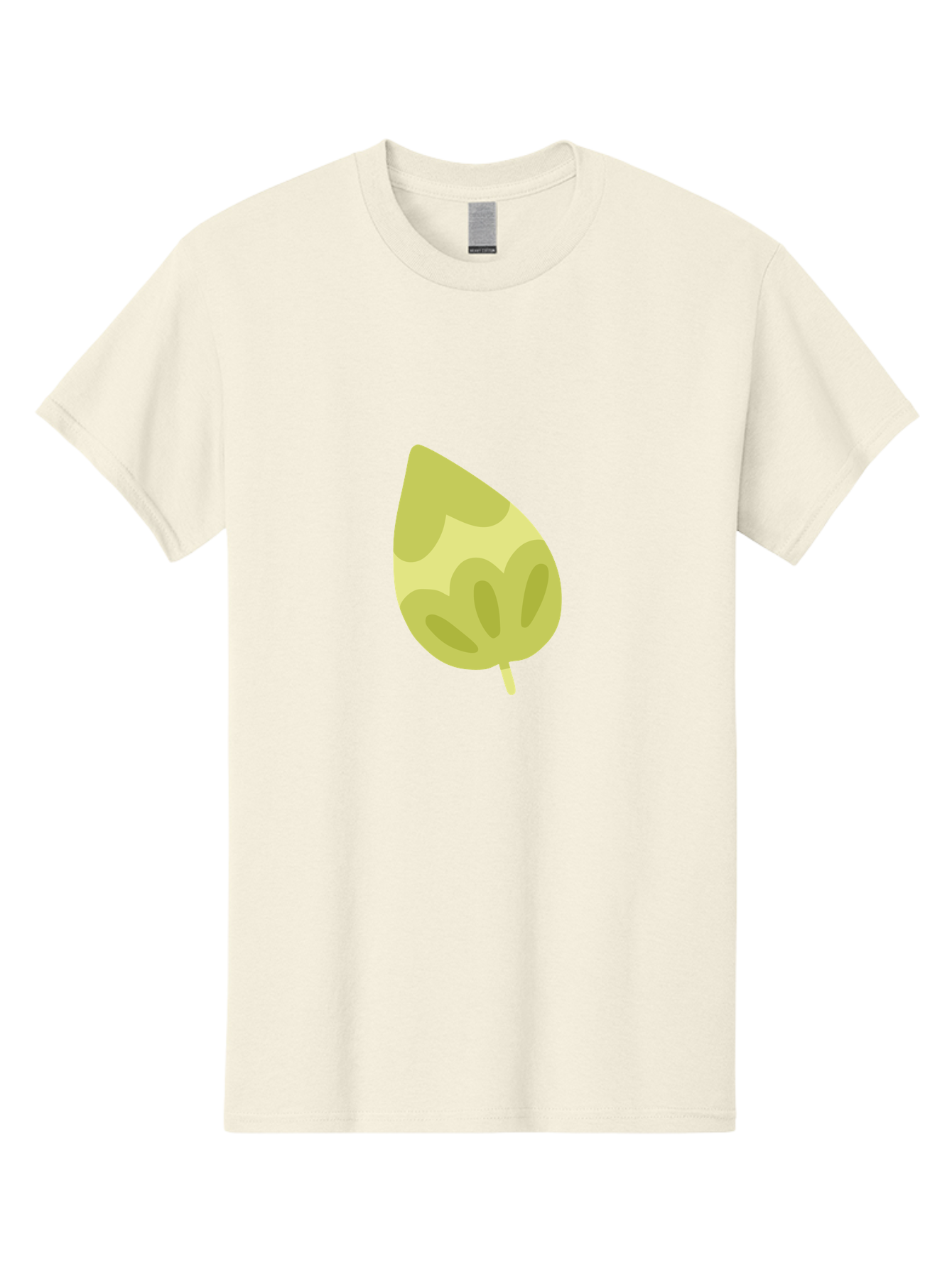 Leaf-4 Men'S Graphic Tee, 100% Cotton, Comfortable Casual Summer Wear, Machine Washable, Turnip Graphics, Cartoon Leaf, Yellow Leaf, Leaf Illustration, Simple Design, Digital Art, Minimalist Style, Leaf Pattern Aad712