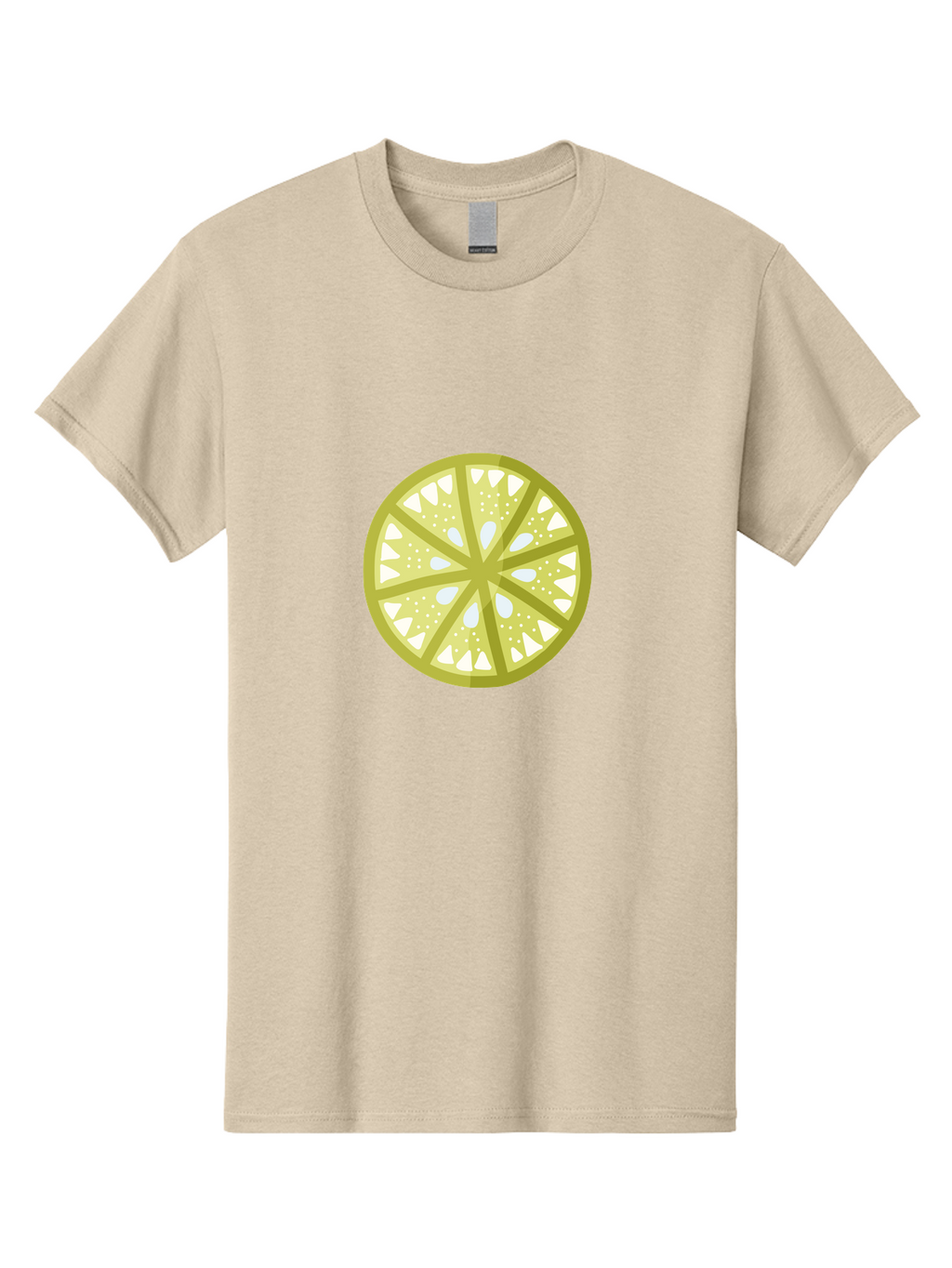 Lemon-Slice Men'S Graphic Tee, 100% Cotton, Comfortable Casual Summer Wear, Machine Washable, Lemon Slice, Citrus Fruit, Juicy Pulp, Yellow Lemon, Segmented Citrus, Vibrant Citrus, Fresh Lemon Slice, Lemon Wedge Aad715
