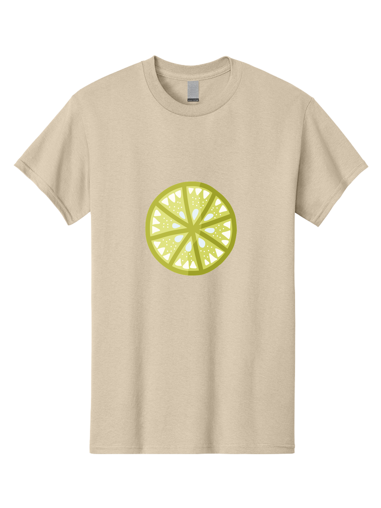 Lemon-Slice Men'S Graphic Tee, 100% Cotton, Comfortable Casual Summer Wear, Machine Washable, Lemon Slice, Citrus Fruit, Juicy Pulp, Yellow Lemon, Segmented Citrus, Vibrant Citrus, Fresh Lemon Slice, Lemon Wedge Aad715