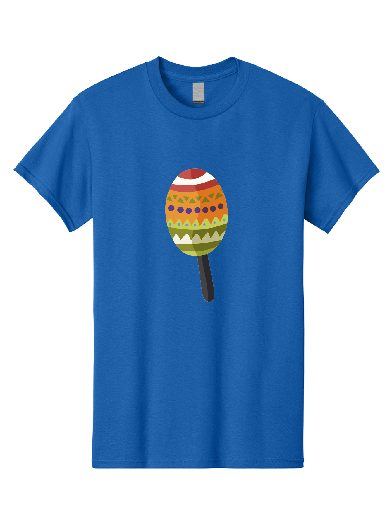 Maraca Men'S Graphic Tee, 100% Cotton, Comfortable Casual Summer Wear, Machine Washable, Maraca, Music, Instrument, Latin American, Rhythm, Cultural Heritage, Traditional, Festive Atmosphere, Patterned Design, Colorful Aad718