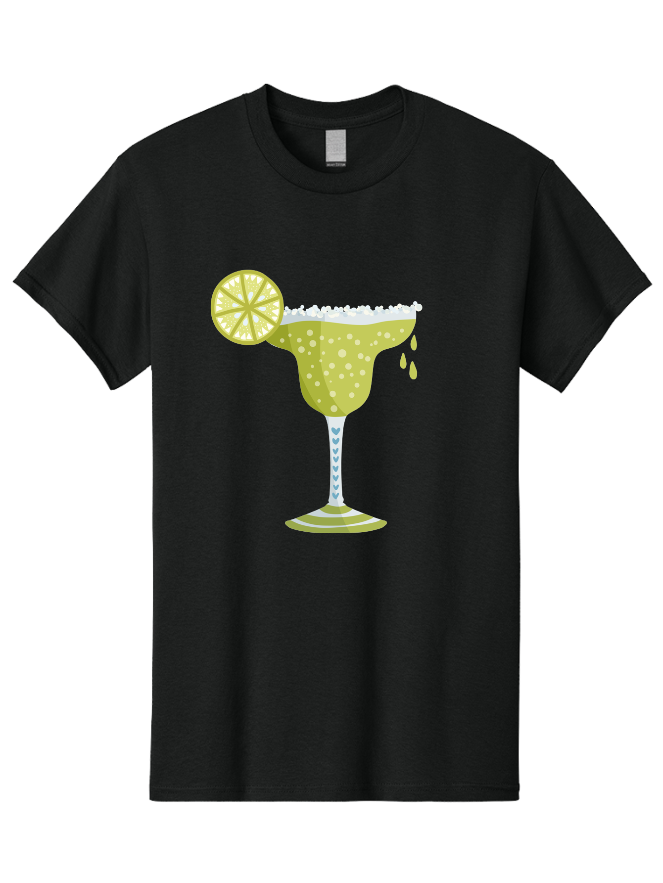 Margarita Men'S Graphic Tee, 100% Cotton, Comfortable Casual Summer Wear, Machine Washable, Classic Margarita Cocktail, Salt Rim, Lime Wheel, Refreshing Drink, Party Drink, Barware, Green Drink, Citrus Flavor Aad720