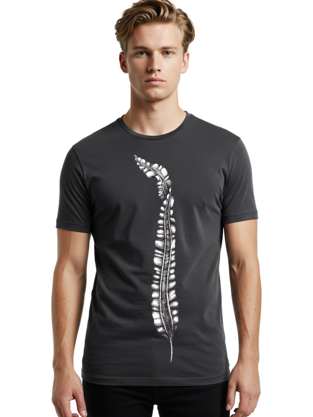 Paleodictyon Men'S Graphic Tee, 100% Cotton, Comfortable Casual Summer Wear, Machine Washable, Black And White Centipede, Detailed Illustration, Many Legs, Invertebrate Animal, Creepy Crawlers, Entomology Art, Detailed Drawing Aad727