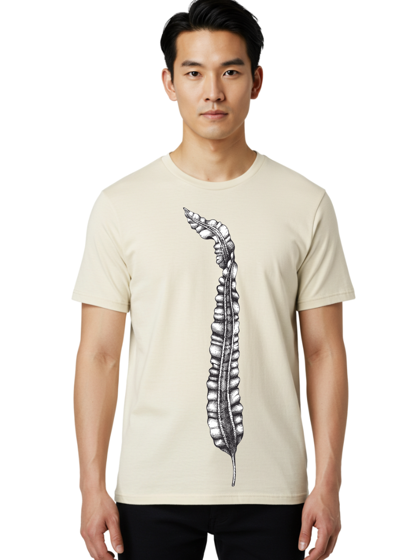Paleodictyon Men'S Graphic Tee, 100% Cotton, Comfortable Casual Summer Wear, Machine Washable, Black And White Centipede, Detailed Illustration, Many Legs, Invertebrate Animal, Creepy Crawlers, Entomology Art, Detailed Drawing Aad727