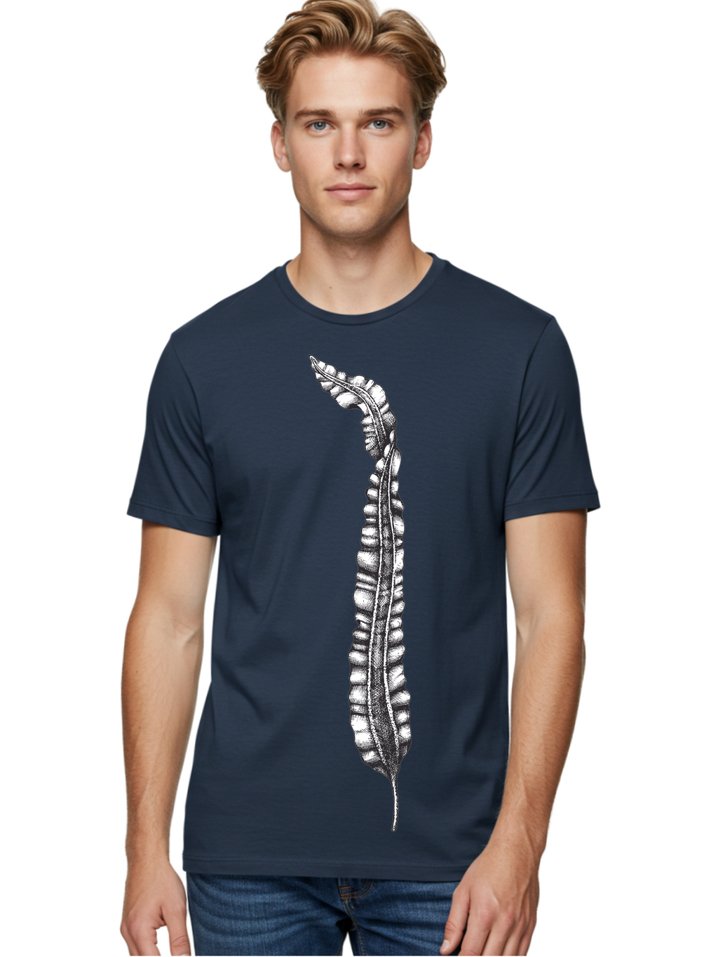 Paleodictyon Men'S Graphic Tee, 100% Cotton, Comfortable Casual Summer Wear, Machine Washable, Black And White Centipede, Detailed Illustration, Many Legs, Invertebrate Animal, Creepy Crawlers, Entomology Art, Detailed Drawing Aad727