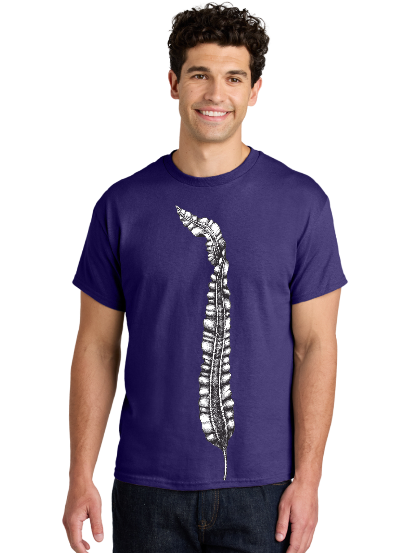 Paleodictyon Men'S Graphic Tee, 100% Cotton, Comfortable Casual Summer Wear, Machine Washable, Black And White Centipede, Detailed Illustration, Many Legs, Invertebrate Animal, Creepy Crawlers, Entomology Art, Detailed Drawing Aad727