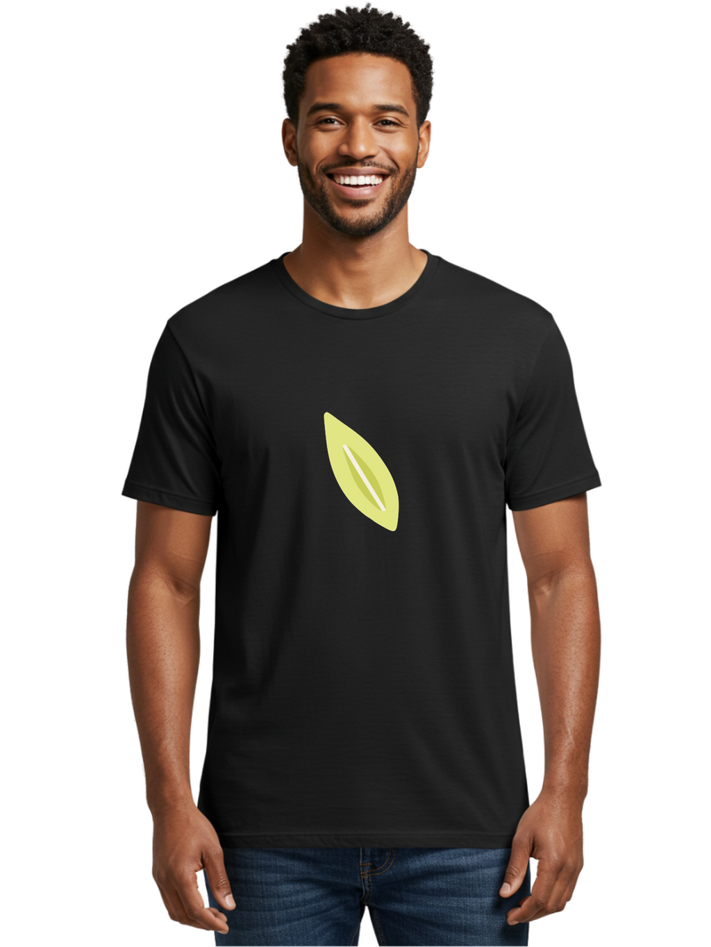 Pea-Pod Men'S Graphic Tee, 100% Cotton, Comfortable Casual Summer Wear, Machine Washable, Pistachio Nut, Open Pistachio, Green Nut, Snack Food, Healthy Eating, Nutty Flavor Aad730