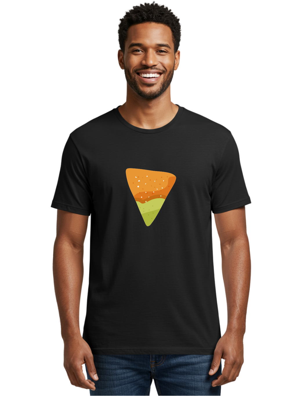 Pizza-Slice-2 Men'S Graphic Tee, 100% Cotton, Comfortable Casual Summer Wear, Machine Washable, Pizza Slice, Italian Food, Delicious Meal, Tasty Treats, Food Graphics, Triangular Shape, Layered Toppings, White Sesame Seeds Aad735
