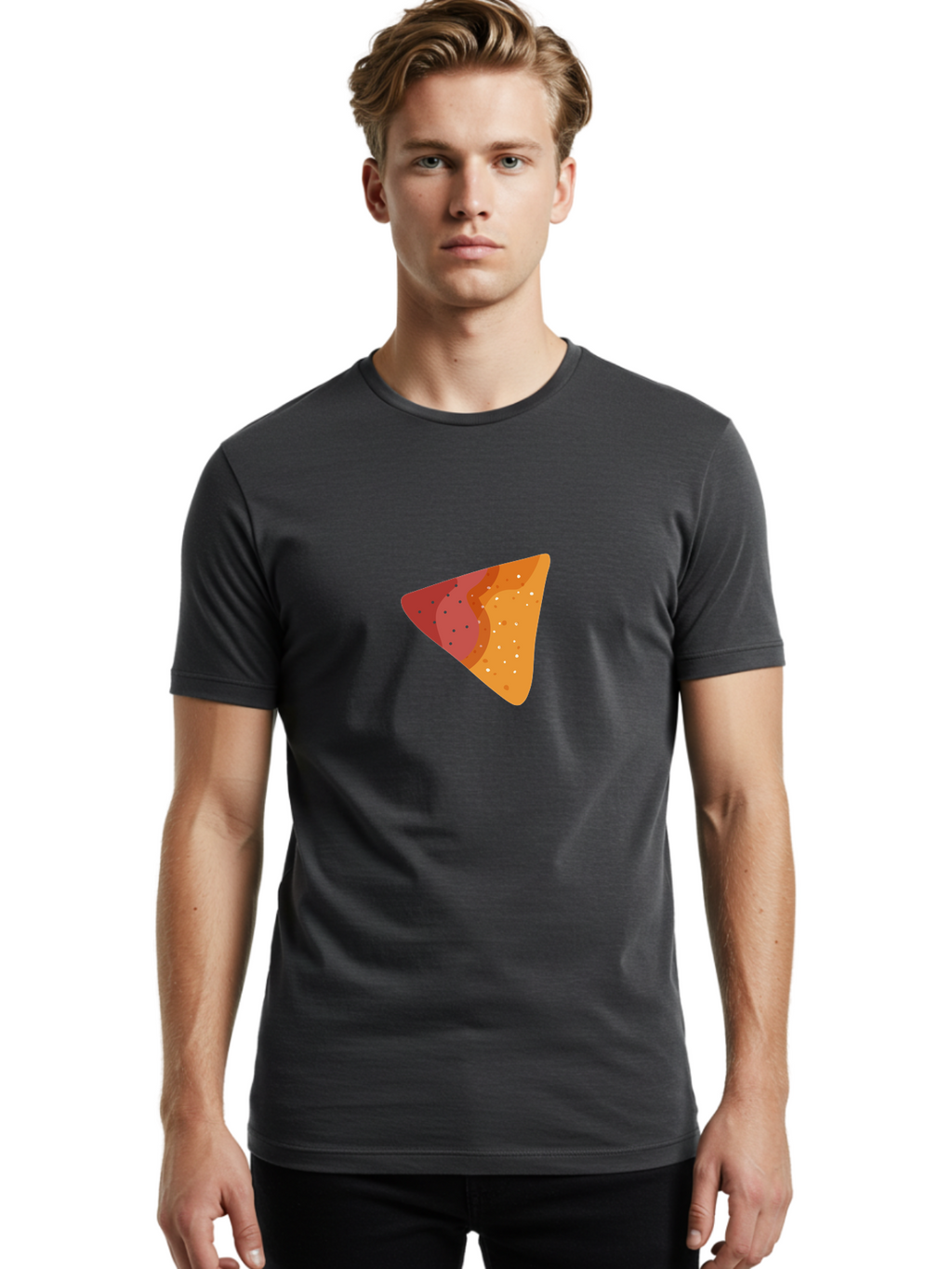 Pizza-Slice-3 Men'S Graphic Tee, 100% Cotton, Comfortable Casual Summer Wear, Machine Washable, Pizza Slice, Delicious Food, Italian Cuisine, Pepperoni Pizza, Cheesy Goodness, Savory Treat, Tasty Topping, Crispy Crust Aad736