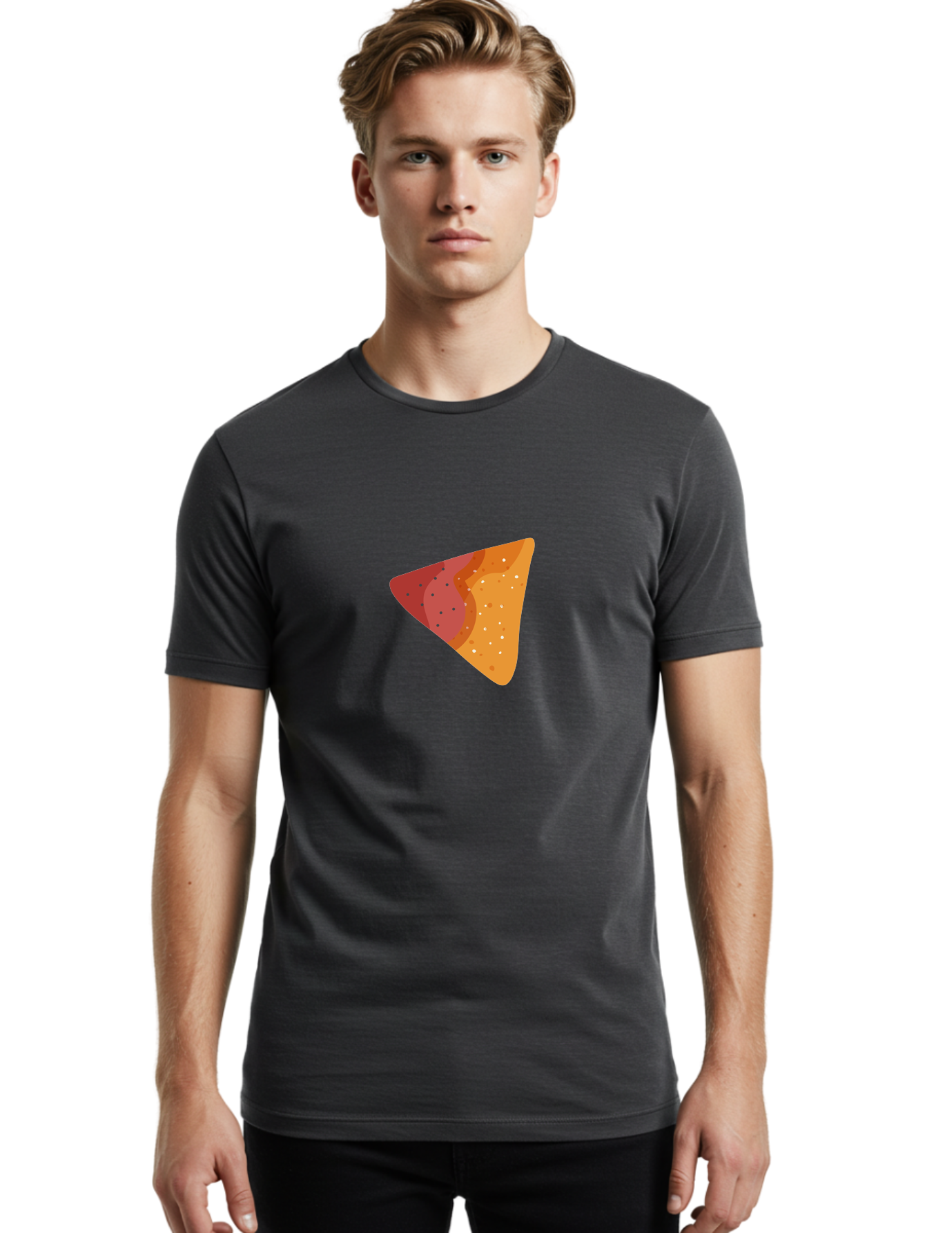 Pizza-Slice-3 Men'S Graphic Tee, 100% Cotton, Comfortable Casual Summer Wear, Machine Washable, Pizza Slice, Delicious Food, Italian Cuisine, Pepperoni Pizza, Cheesy Goodness, Savory Treat, Tasty Topping, Crispy Crust Aad736