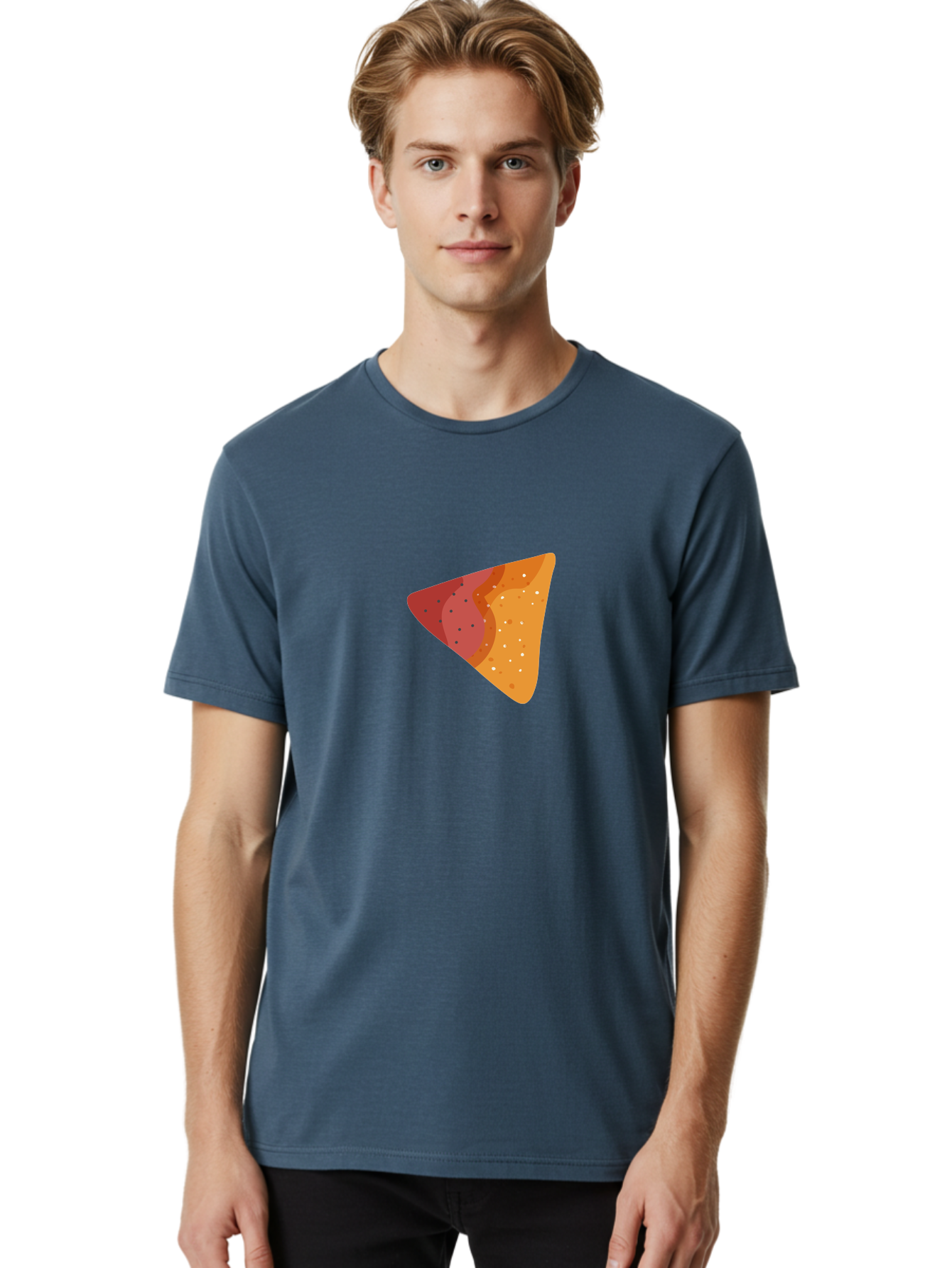 Pizza-Slice-3 Men'S Graphic Tee, 100% Cotton, Comfortable Casual Summer Wear, Machine Washable, Pizza Slice, Delicious Food, Italian Cuisine, Pepperoni Pizza, Cheesy Goodness, Savory Treat, Tasty Topping, Crispy Crust Aad736
