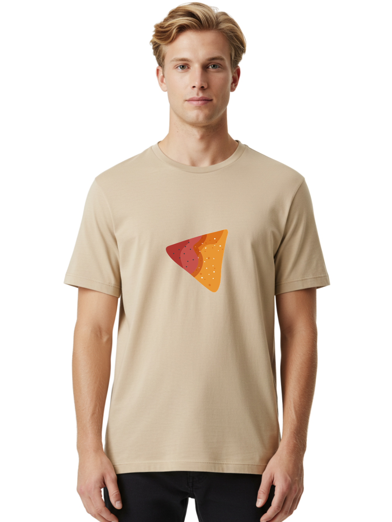 Pizza-Slice-3 Men'S Graphic Tee, 100% Cotton, Comfortable Casual Summer Wear, Machine Washable, Pizza Slice, Delicious Food, Italian Cuisine, Pepperoni Pizza, Cheesy Goodness, Savory Treat, Tasty Topping, Crispy Crust Aad736
