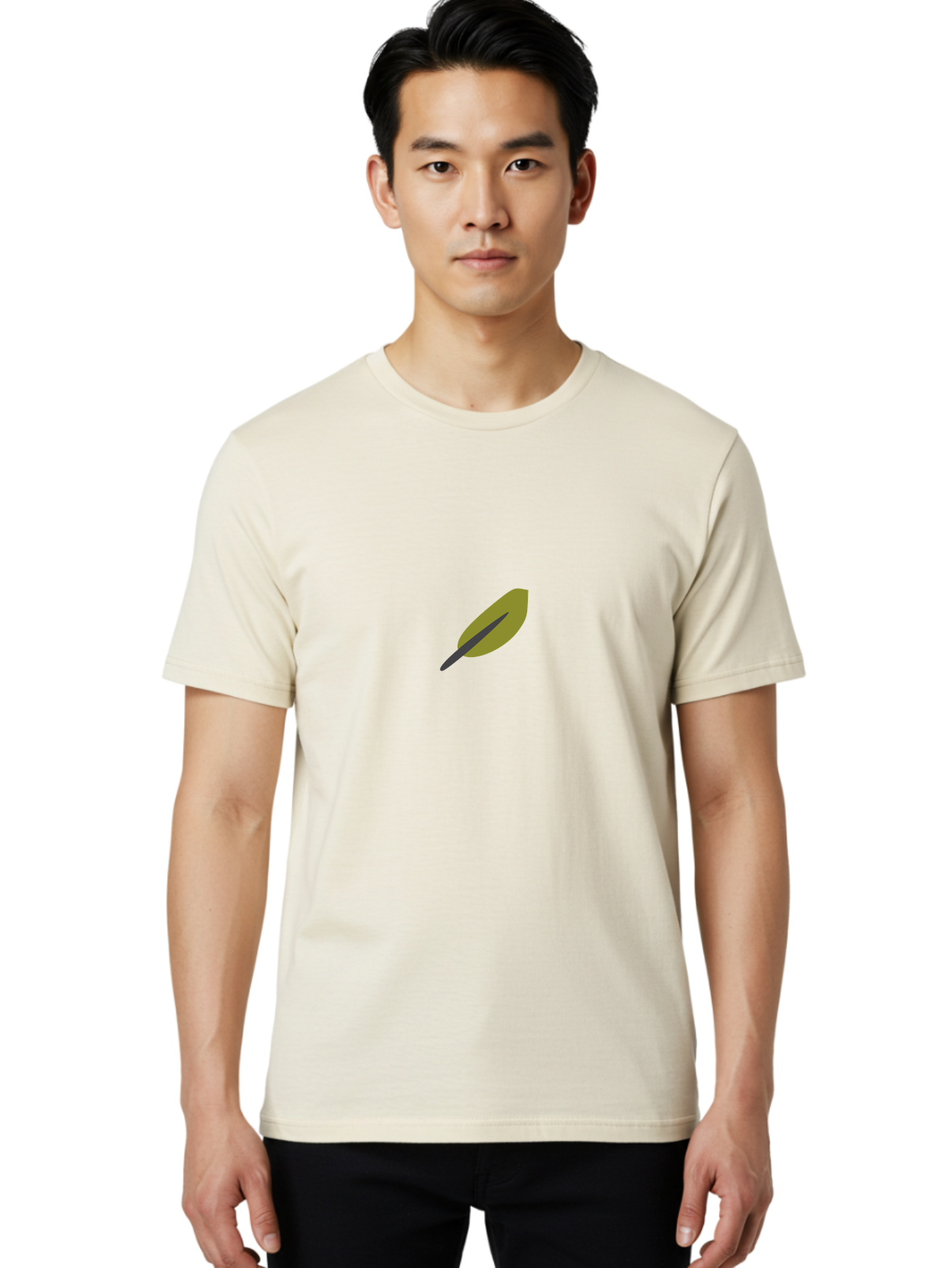 Quill-Pen-1 Men'S Graphic Tee, 100% Cotton, Comfortable Casual Summer Wear, Machine Washable, Quill Pen, Vintage Writing Instrument, Traditional Writing Tool, Antique Stationery, Nostalgic Symbol, Classic Literature Aad740