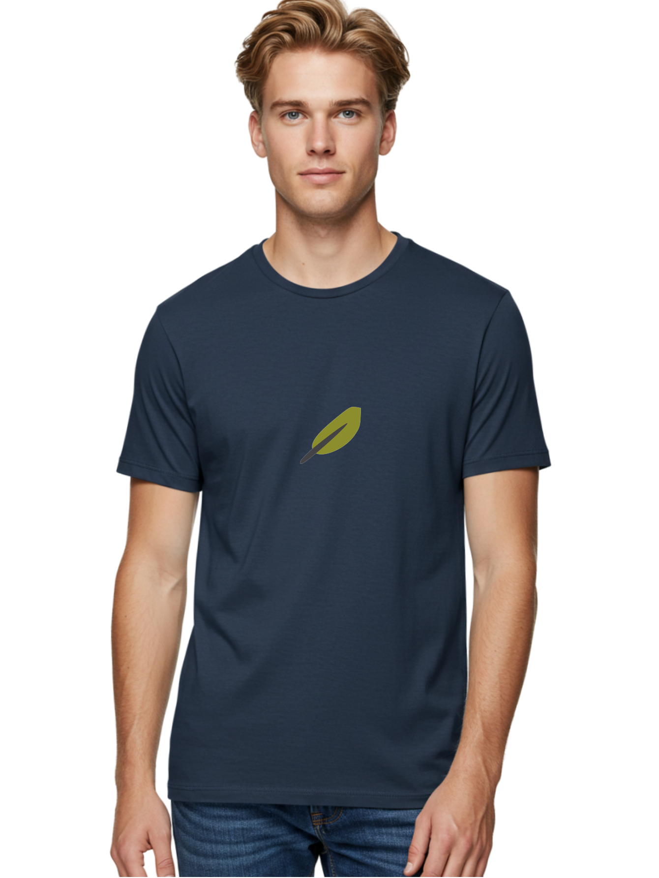 Quill-Pen-1 Men'S Graphic Tee, 100% Cotton, Comfortable Casual Summer Wear, Machine Washable, Quill Pen, Vintage Writing Instrument, Traditional Writing Tool, Antique Stationery, Nostalgic Symbol, Classic Literature Aad740