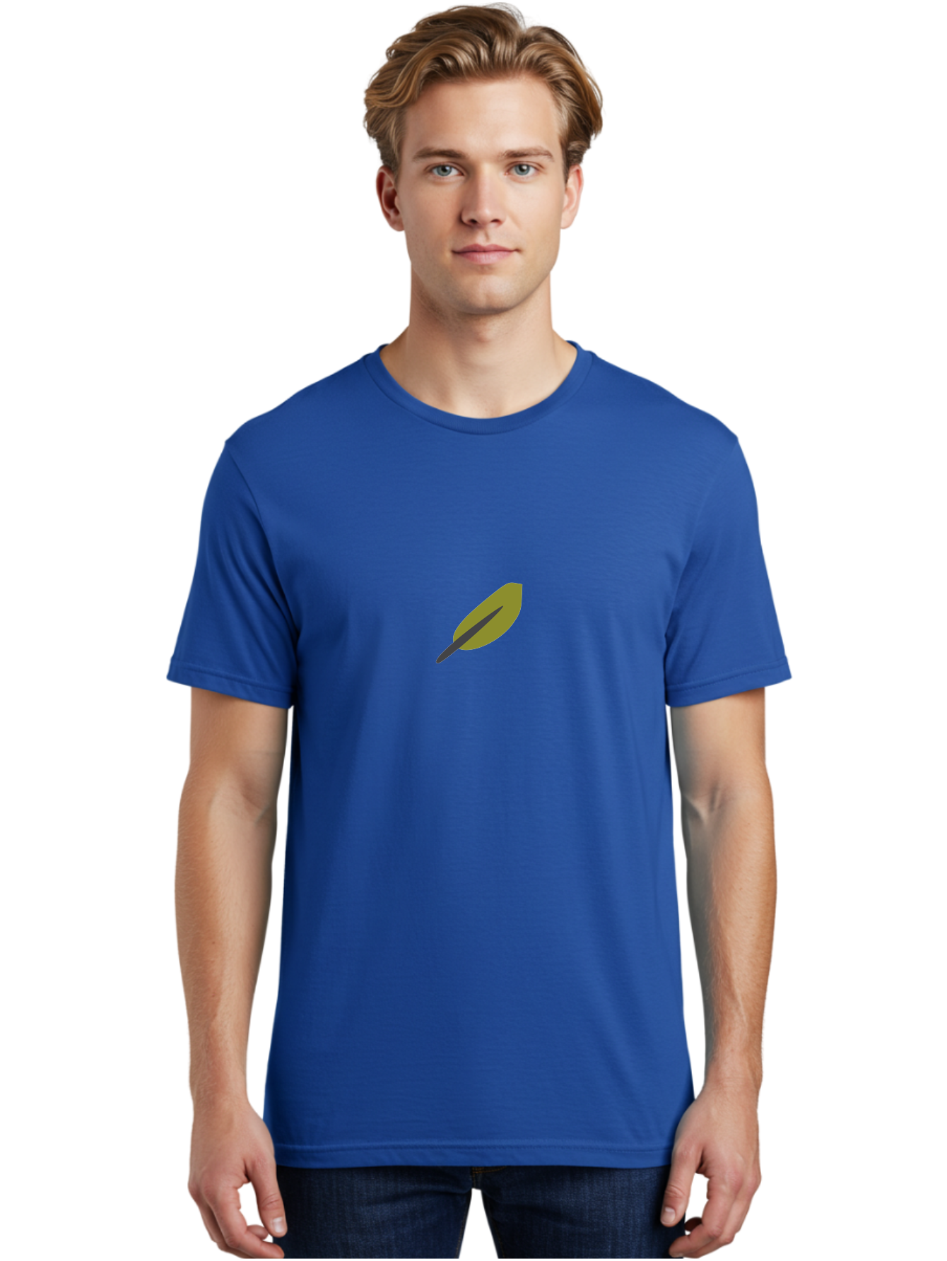 Quill-Pen-1 Men'S Graphic Tee, 100% Cotton, Comfortable Casual Summer Wear, Machine Washable, Quill Pen, Vintage Writing Instrument, Traditional Writing Tool, Antique Stationery, Nostalgic Symbol, Classic Literature Aad740