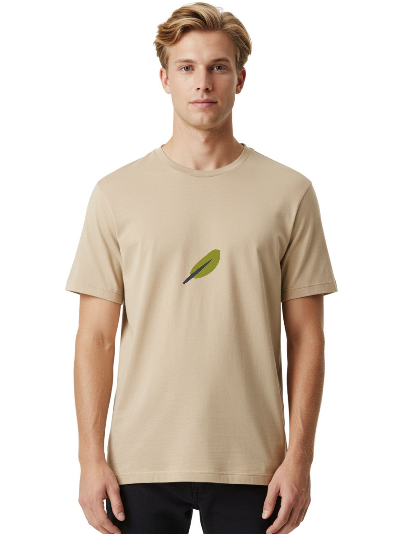 Quill-Pen-1 Men'S Graphic Tee, 100% Cotton, Comfortable Casual Summer Wear, Machine Washable, Quill Pen, Vintage Writing Instrument, Traditional Writing Tool, Antique Stationery, Nostalgic Symbol, Classic Literature Aad740