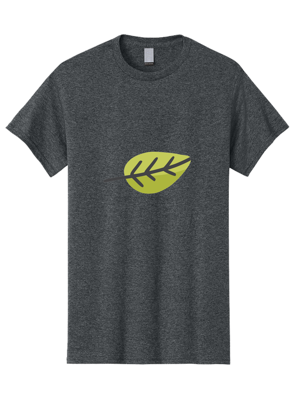 Simple-Leaf Men'S Graphic Tee, 100% Cotton, Comfortable Casual Summer Wear, Machine Washable, Simple Leaf Design, Green Leaf Illustration, Minimalist Art, Nature-Inspired Graphics, Stylized Foliage, Botanical Icon, Eco-Friendly Symbol Aad755