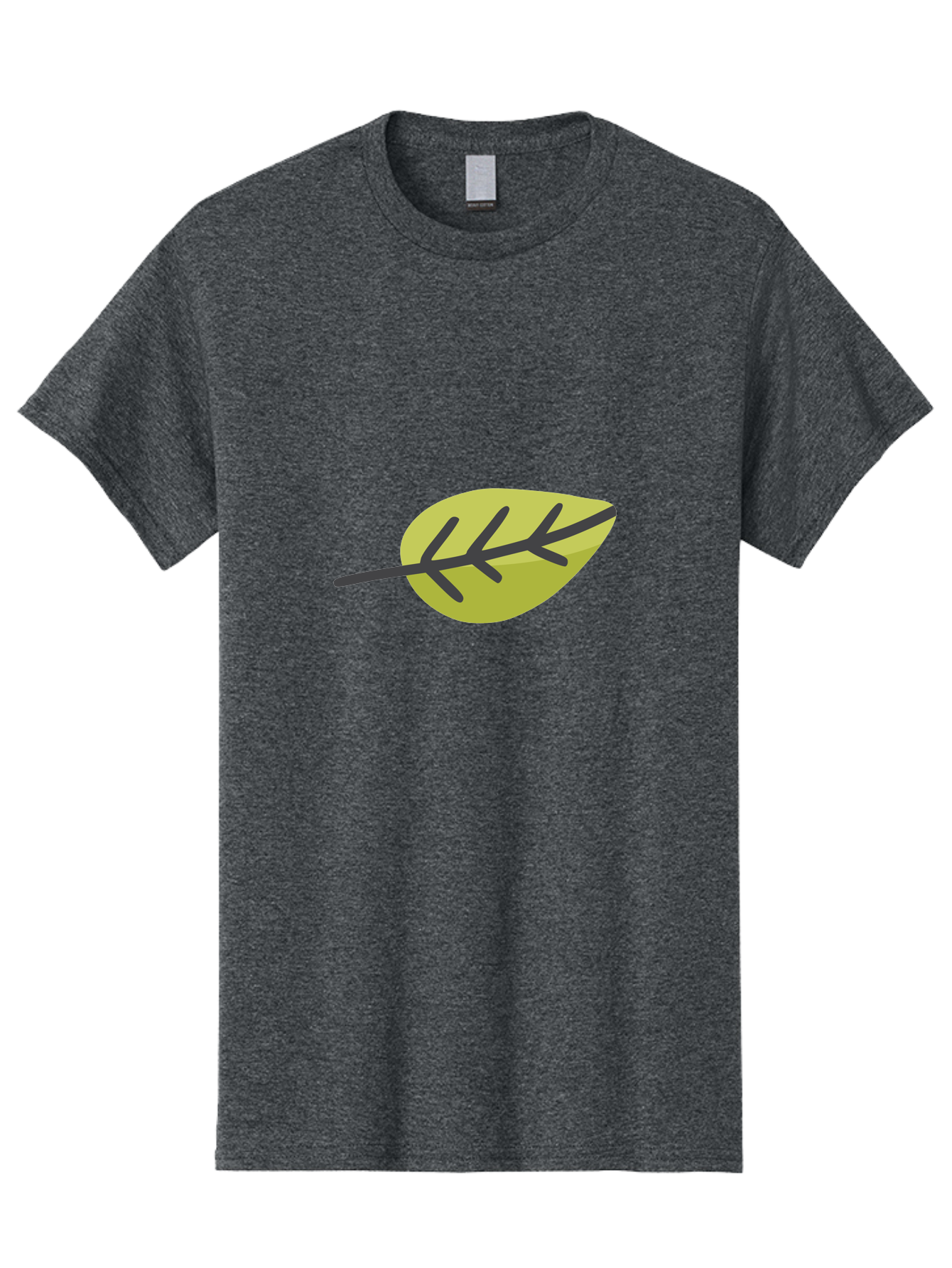 Simple-Leaf Men'S Graphic Tee, 100% Cotton, Comfortable Casual Summer Wear, Machine Washable, Simple Leaf Design, Green Leaf Illustration, Minimalist Art, Nature-Inspired Graphics, Stylized Foliage, Botanical Icon, Eco-Friendly Symbol Aad755
