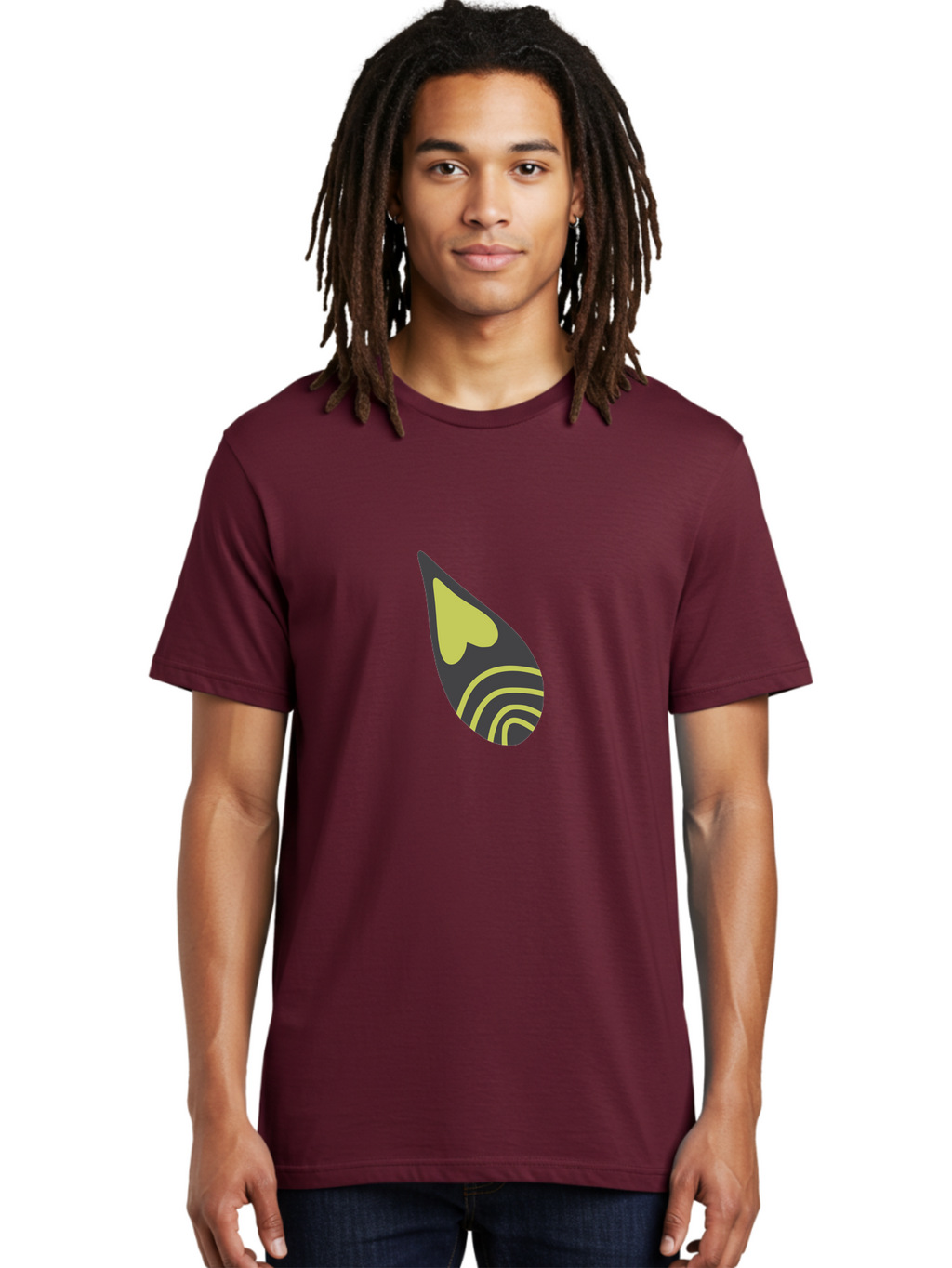 Spotify-Logo Men'S Graphic Tee, 100% Cotton, Comfortable Casual Summer Wear, Machine Washable, Spotify Logo, Music Streaming Service, Black And Yellow Design, Heart Shaped Icon, Stylized Sound Waves, Modern Branding, Digital Music Platform Aad761