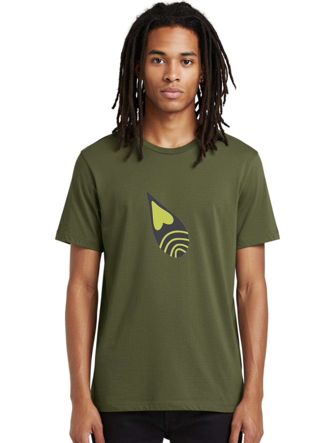 Spotify-Logo Men'S Graphic Tee, 100% Cotton, Comfortable Casual Summer Wear, Machine Washable, Spotify Logo, Music Streaming Service, Black And Yellow Design, Heart Shaped Icon, Stylized Sound Waves, Modern Branding, Digital Music Platform Aad761