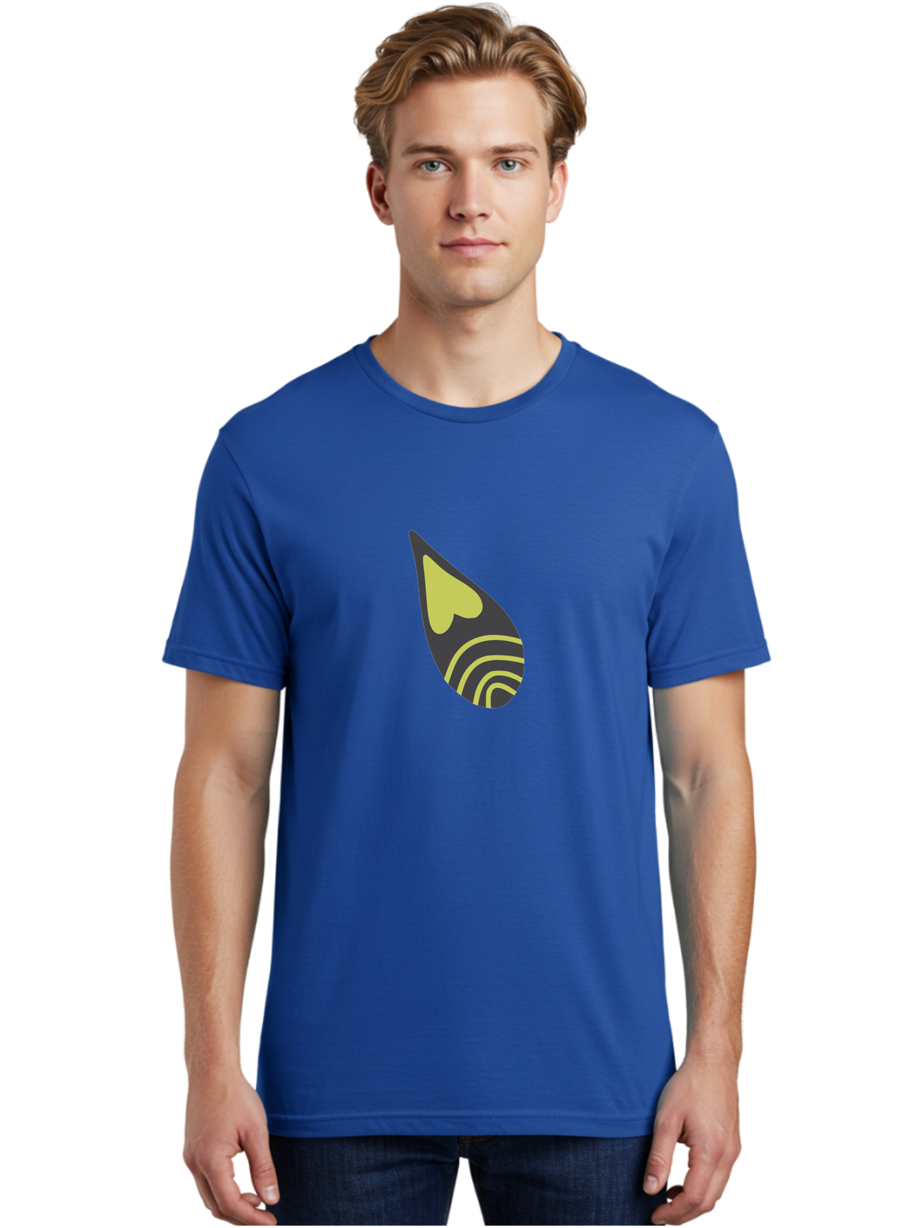 Spotify-Logo Men'S Graphic Tee, 100% Cotton, Comfortable Casual Summer Wear, Machine Washable, Spotify Logo, Music Streaming Service, Black And Yellow Design, Heart Shaped Icon, Stylized Sound Waves, Modern Branding, Digital Music Platform Aad761