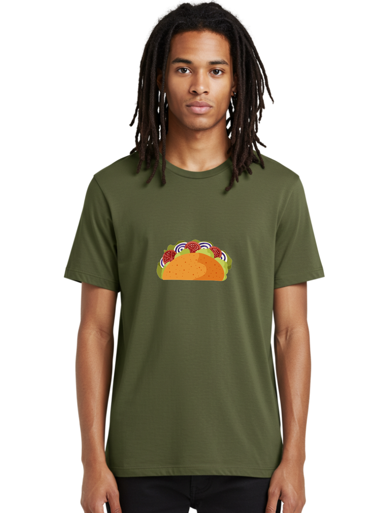 Taco Men'S Graphic Tee, 100% Cotton, Comfortable Casual Summer Wear, Machine Washable, Tasty Taco, Mexican Food, Crunchy Shell, Vibrant Salsa, Fresh Avocado, Sliced Radish, Delicious Meal, Foodie Delight, Bold Flavors Aad766
