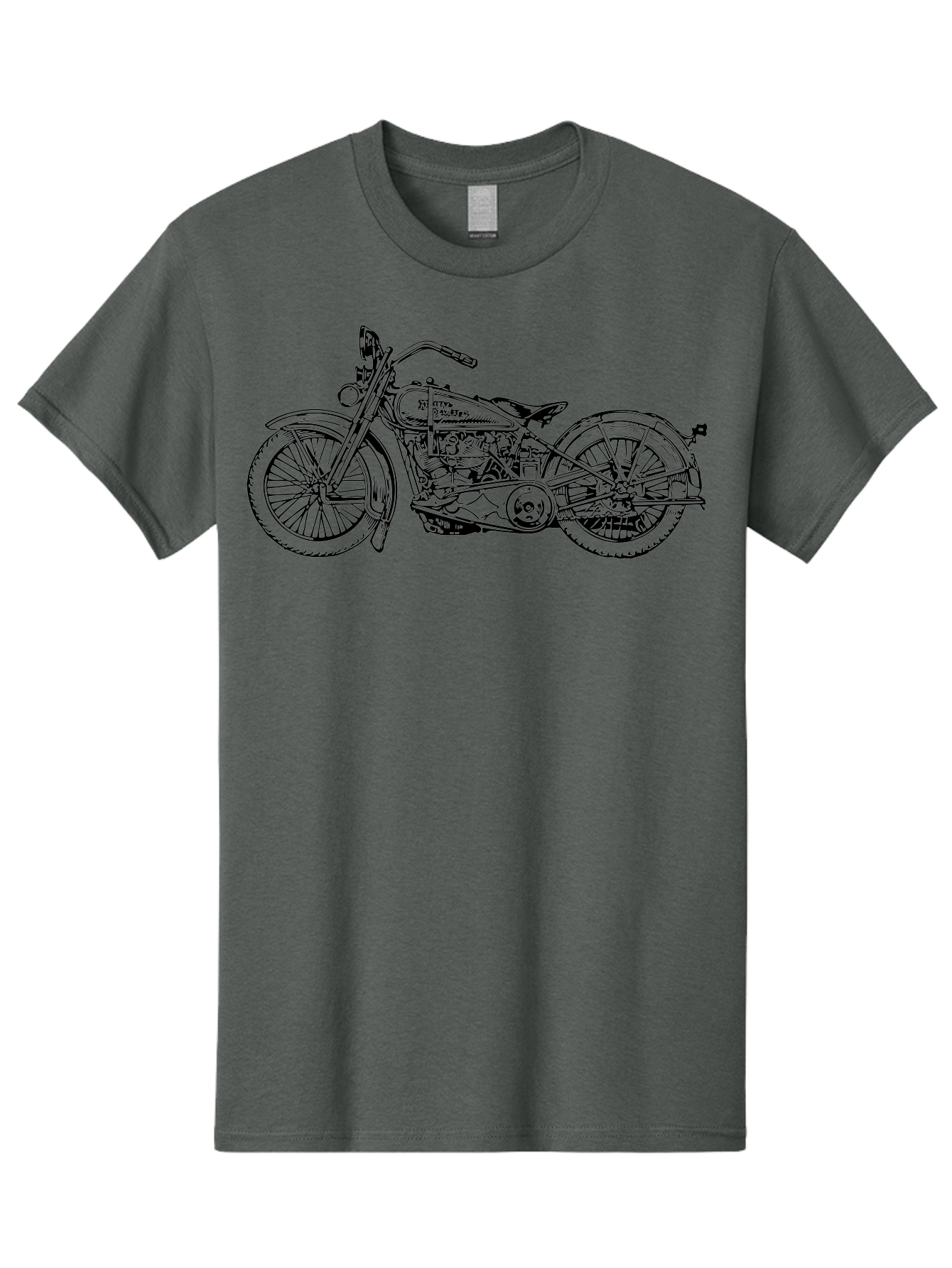 1916-Flying-Merkel Men'S Graphic Tee, 100% Cotton, Comfortable Casual Summer Wear, Machine Washable, Vintage Motorcycle, Classic Bike, Harley Davidson Logo, Retro Design, Black And Green Illustration, Motorcycle Art, Biker Culture, Aad774