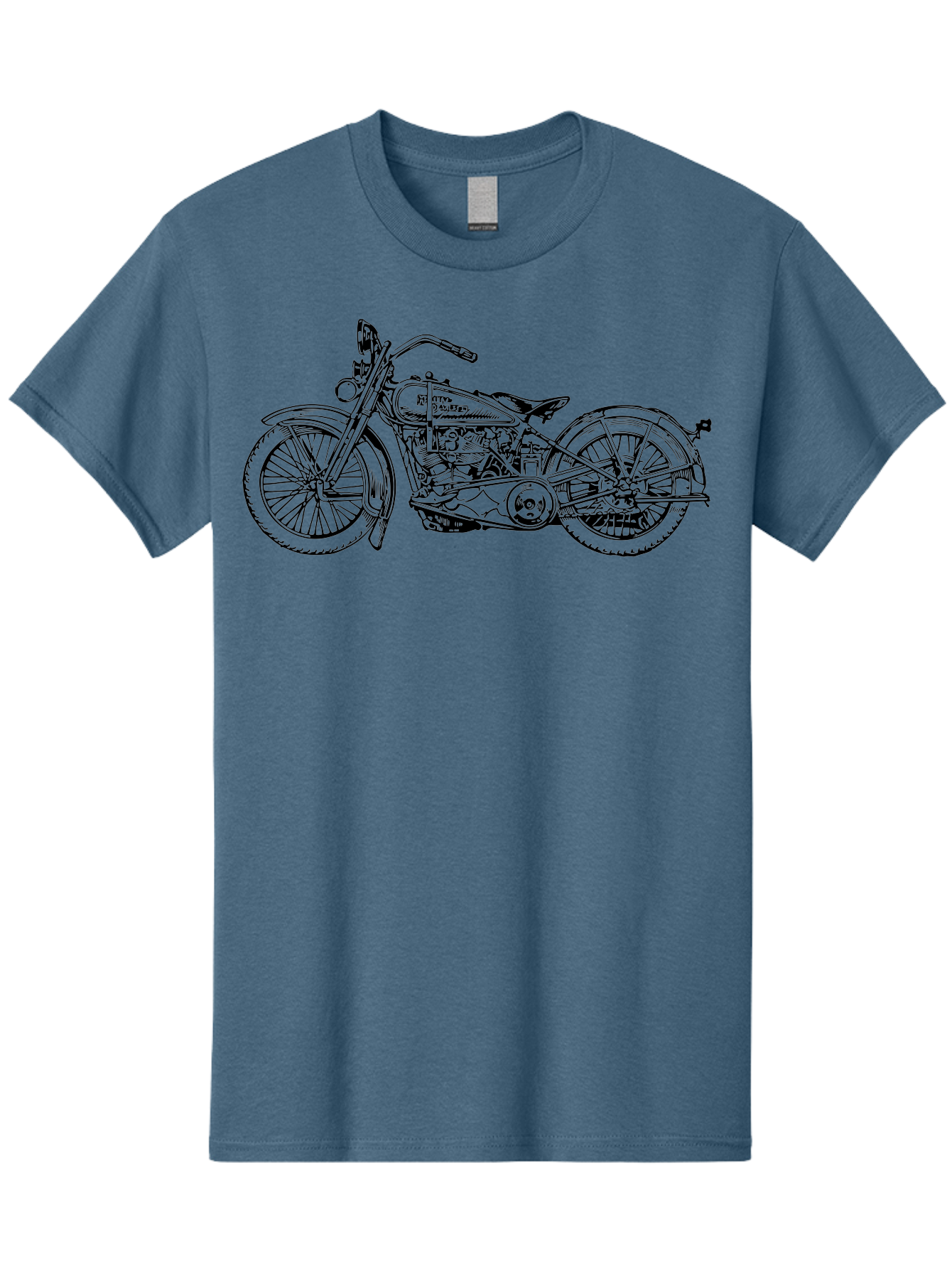 1916-Flying-Merkel Men'S Graphic Tee, 100% Cotton, Comfortable Casual Summer Wear, Machine Washable, Vintage Motorcycle, Classic Bike, Harley Davidson Logo, Retro Design, Black And Green Illustration, Motorcycle Art, Biker Culture, Aad774