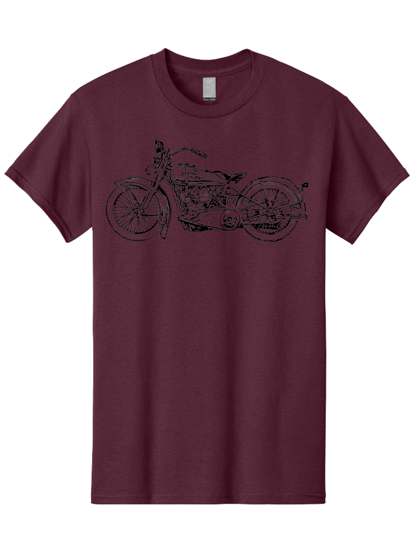 1916-Flying-Merkel Men'S Graphic Tee, 100% Cotton, Comfortable Casual Summer Wear, Machine Washable, Vintage Motorcycle, Classic Bike, Harley Davidson Logo, Retro Design, Black And Green Illustration, Motorcycle Art, Biker Culture, Aad774