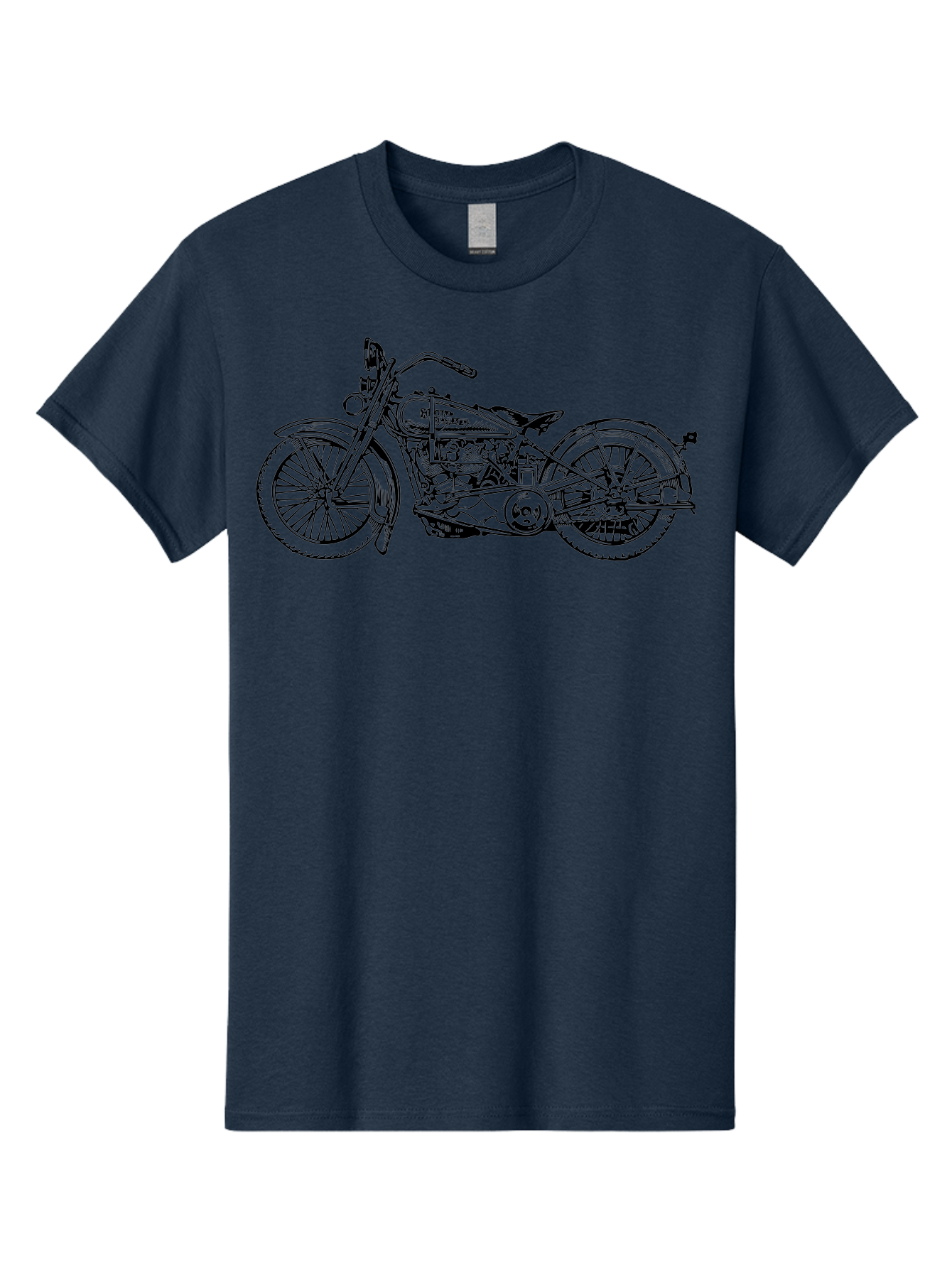 1916-Flying-Merkel Men'S Graphic Tee, 100% Cotton, Comfortable Casual Summer Wear, Machine Washable, Vintage Motorcycle, Classic Bike, Harley Davidson Logo, Retro Design, Black And Green Illustration, Motorcycle Art, Biker Culture, Aad774