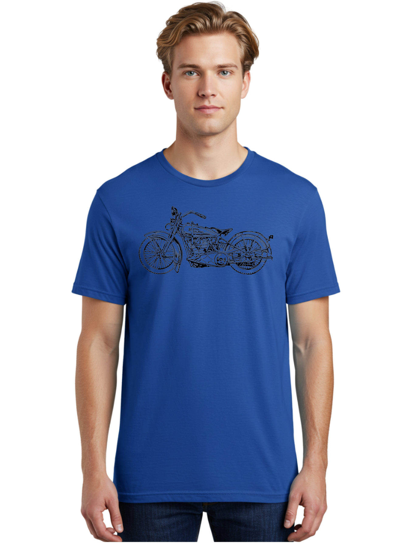 1916-Flying-Merkel Men'S Graphic Tee, 100% Cotton, Comfortable Casual Summer Wear, Machine Washable, Vintage Motorcycle, Classic Bike, Harley Davidson Logo, Retro Design, Black And Green Illustration, Motorcycle Art, Biker Culture, Aad774
