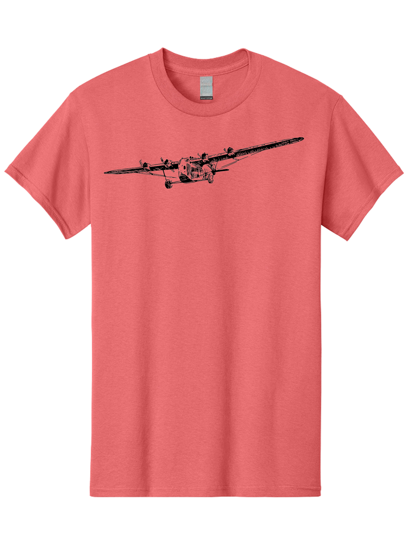 Airplane Men'S Graphic Tee, 100% Cotton, Comfortable Casual Summer Wear, Machine Washable, Vintage Airplane, Historic Aircraft, Ford Tri-Motor, Classic Aviation, Antique Plane, Nostalgic Flight, Retro Aircraft Design Aad775