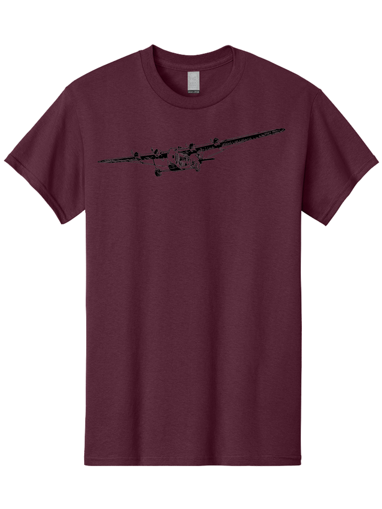Airplane Men'S Graphic Tee, 100% Cotton, Comfortable Casual Summer Wear, Machine Washable, Vintage Airplane, Historic Aircraft, Ford Tri-Motor, Classic Aviation, Antique Plane, Nostalgic Flight, Retro Aircraft Design Aad775