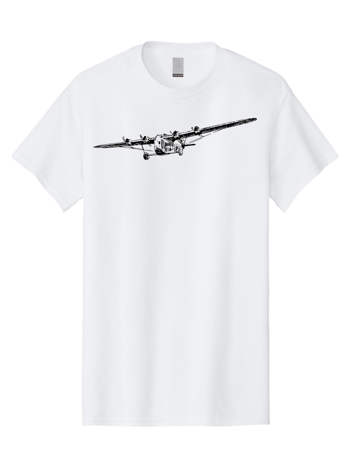 Airplane Men'S Graphic Tee, 100% Cotton, Comfortable Casual Summer Wear, Machine Washable, Vintage Airplane, Historic Aircraft, Ford Tri-Motor, Classic Aviation, Antique Plane, Nostalgic Flight, Retro Aircraft Design Aad775