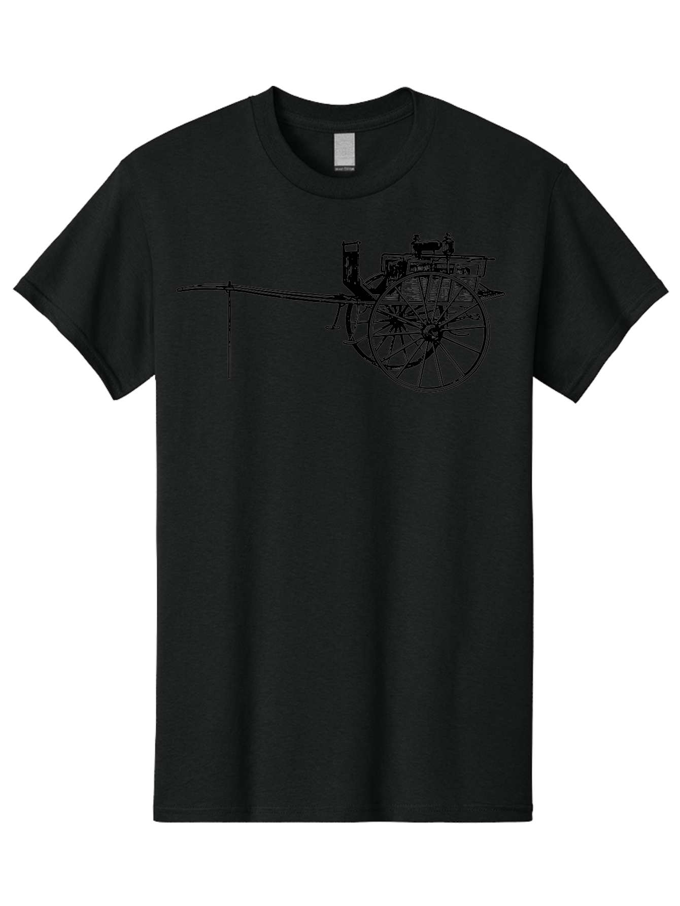 Benz-Patent-Motorwagen Men'S Graphic Tee, 100% Cotton, Comfortable Casual Summer Wear, Machine Washable, Vintage Car, Antique Automobile, Historic Vehicle, Classic Transportation, Benz Patent-Motorwagen, Early Automotive Technology, Aad777