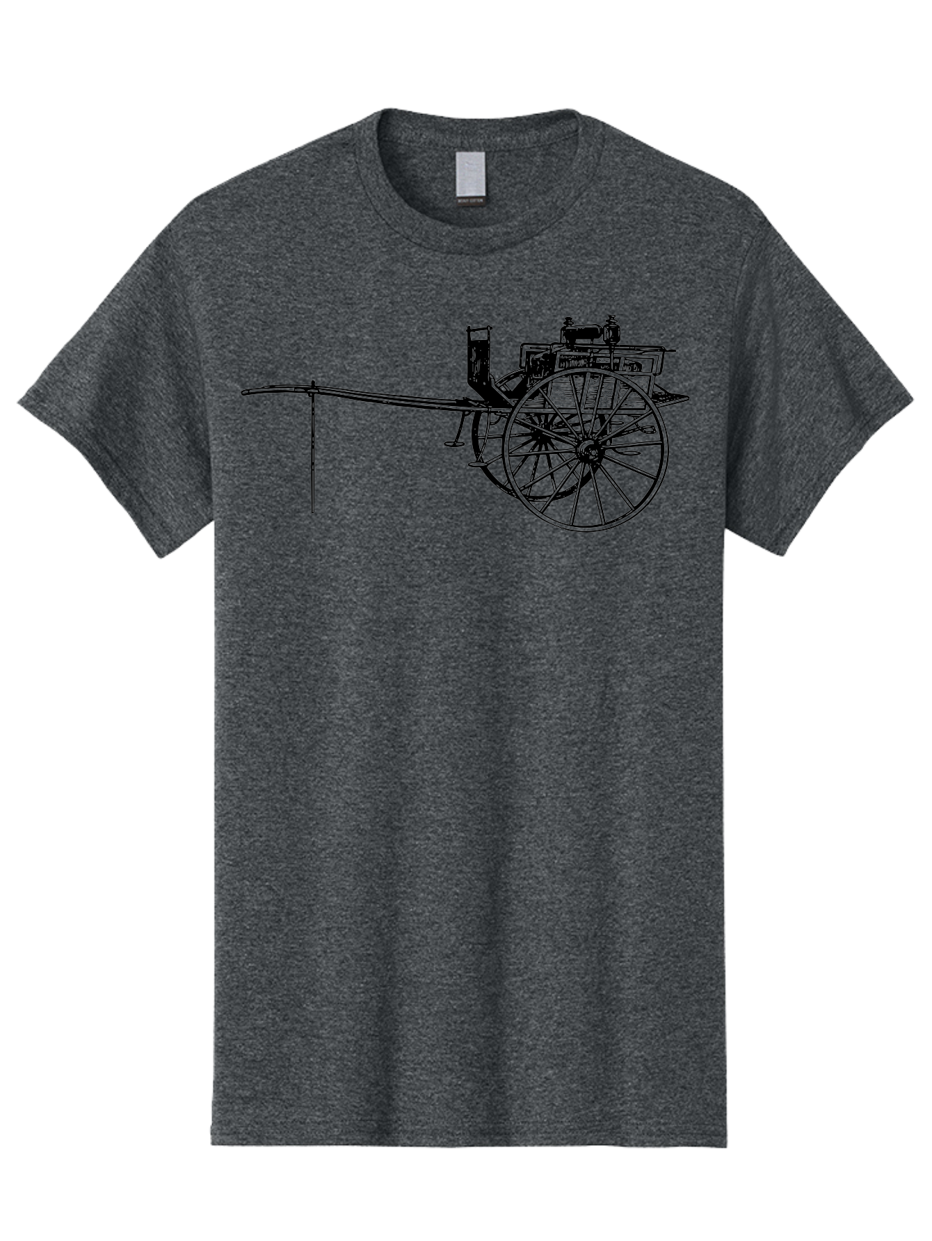 Benz-Patent-Motorwagen Men'S Graphic Tee, 100% Cotton, Comfortable Casual Summer Wear, Machine Washable, Vintage Car, Antique Automobile, Historic Vehicle, Classic Transportation, Benz Patent-Motorwagen, Early Automotive Technology, Aad777