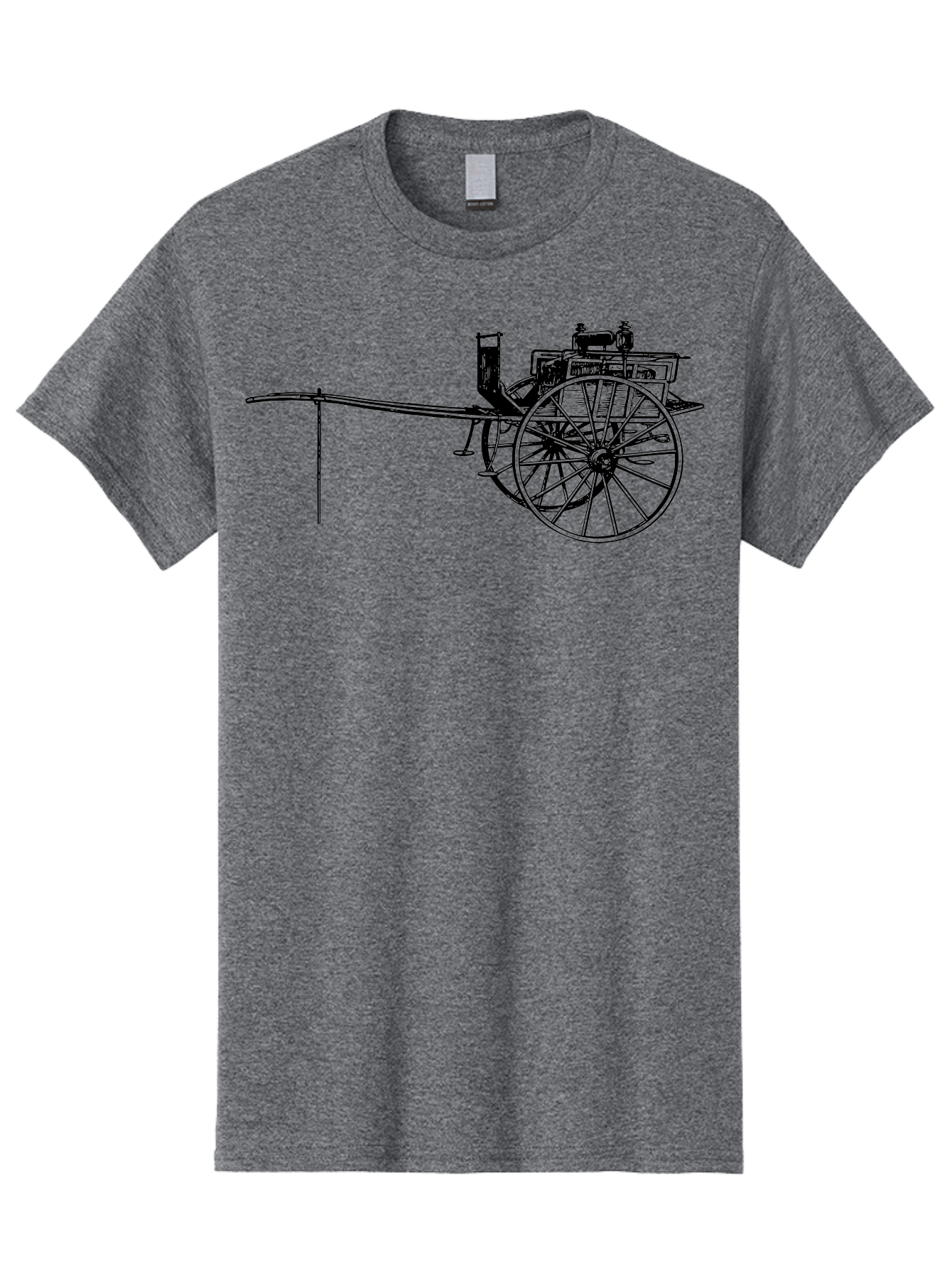 Benz-Patent-Motorwagen Men'S Graphic Tee, 100% Cotton, Comfortable Casual Summer Wear, Machine Washable, Vintage Car, Antique Automobile, Historic Vehicle, Classic Transportation, Benz Patent-Motorwagen, Early Automotive Technology, Aad777