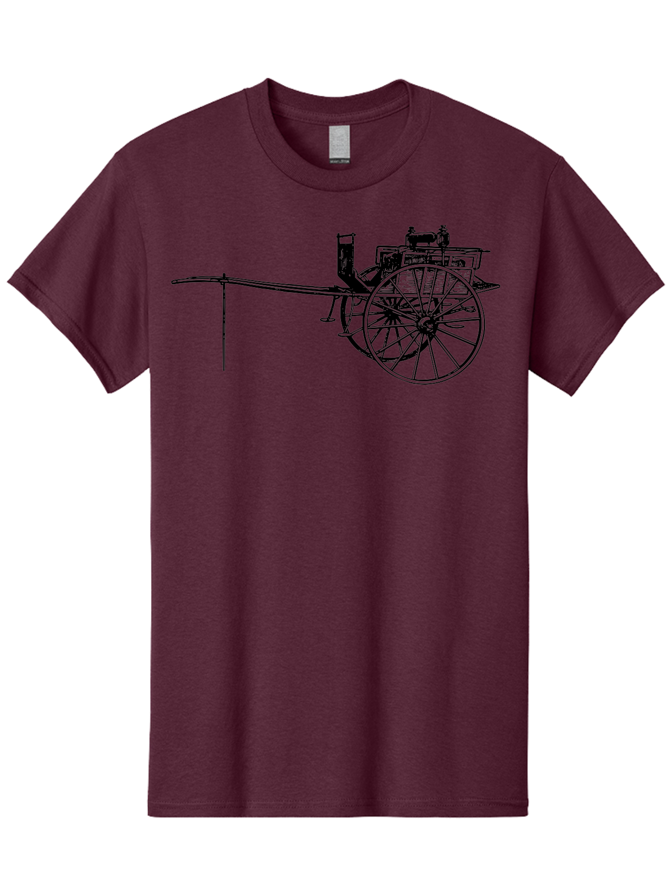 Benz-Patent-Motorwagen Men'S Graphic Tee, 100% Cotton, Comfortable Casual Summer Wear, Machine Washable, Vintage Car, Antique Automobile, Historic Vehicle, Classic Transportation, Benz Patent-Motorwagen, Early Automotive Technology, Aad777