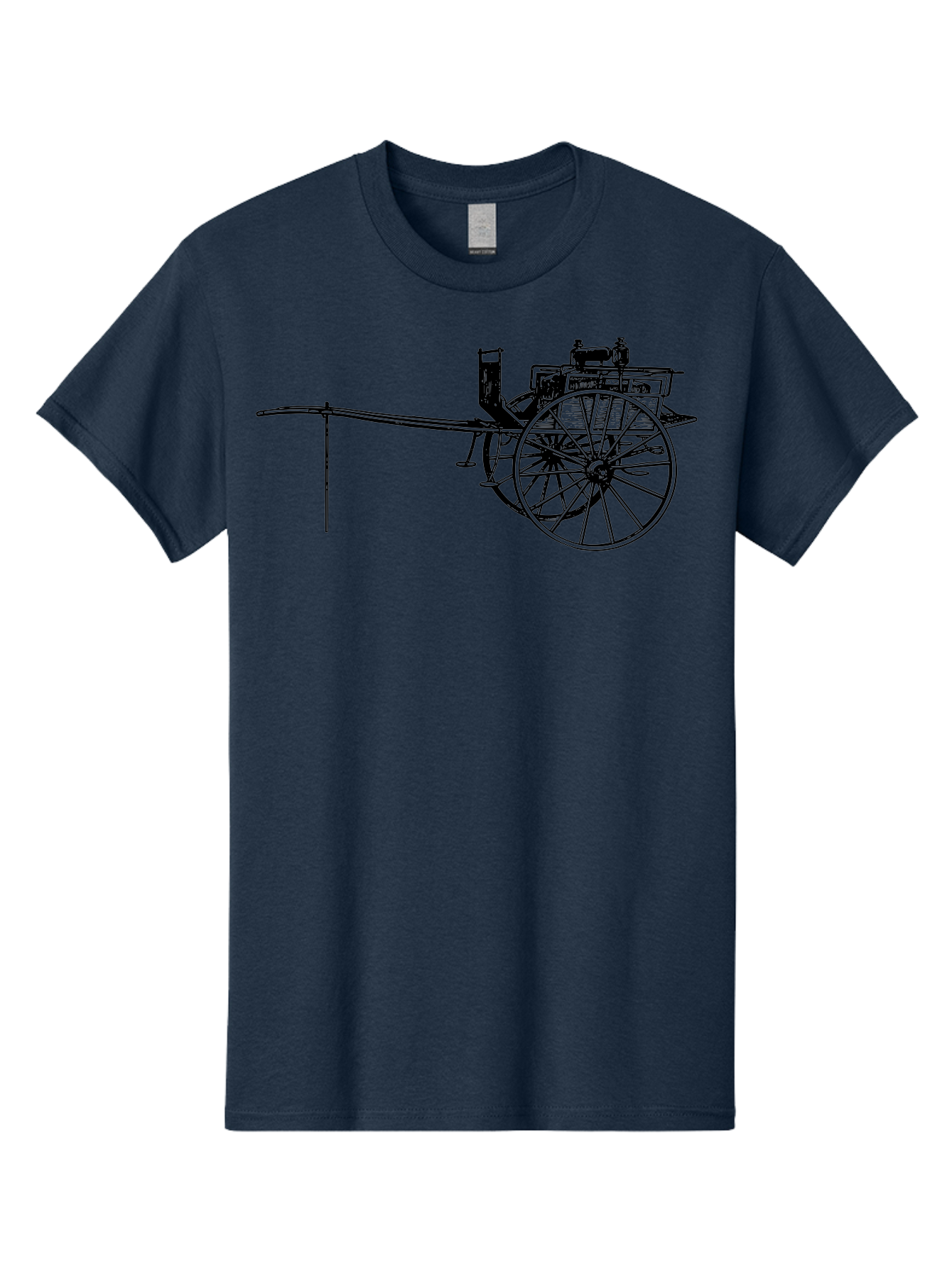 Benz-Patent-Motorwagen Men'S Graphic Tee, 100% Cotton, Comfortable Casual Summer Wear, Machine Washable, Vintage Car, Antique Automobile, Historic Vehicle, Classic Transportation, Benz Patent-Motorwagen, Early Automotive Technology, Aad777