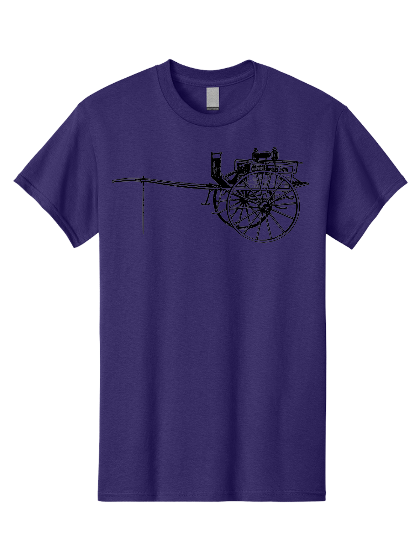 Benz-Patent-Motorwagen Men'S Graphic Tee, 100% Cotton, Comfortable Casual Summer Wear, Machine Washable, Vintage Car, Antique Automobile, Historic Vehicle, Classic Transportation, Benz Patent-Motorwagen, Early Automotive Technology, Aad777