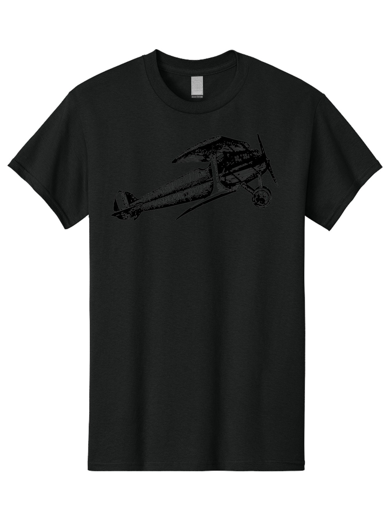 Biplane-1 Men'S Graphic Tee, 100% Cotton, Comfortable Casual Summer Wear, Machine Washable, Vintage Aeroplane, Classic Aircraft, Retro Aviation, Antique Plane, Old-Fashioned Flying Machine, Historical Flight Aad778